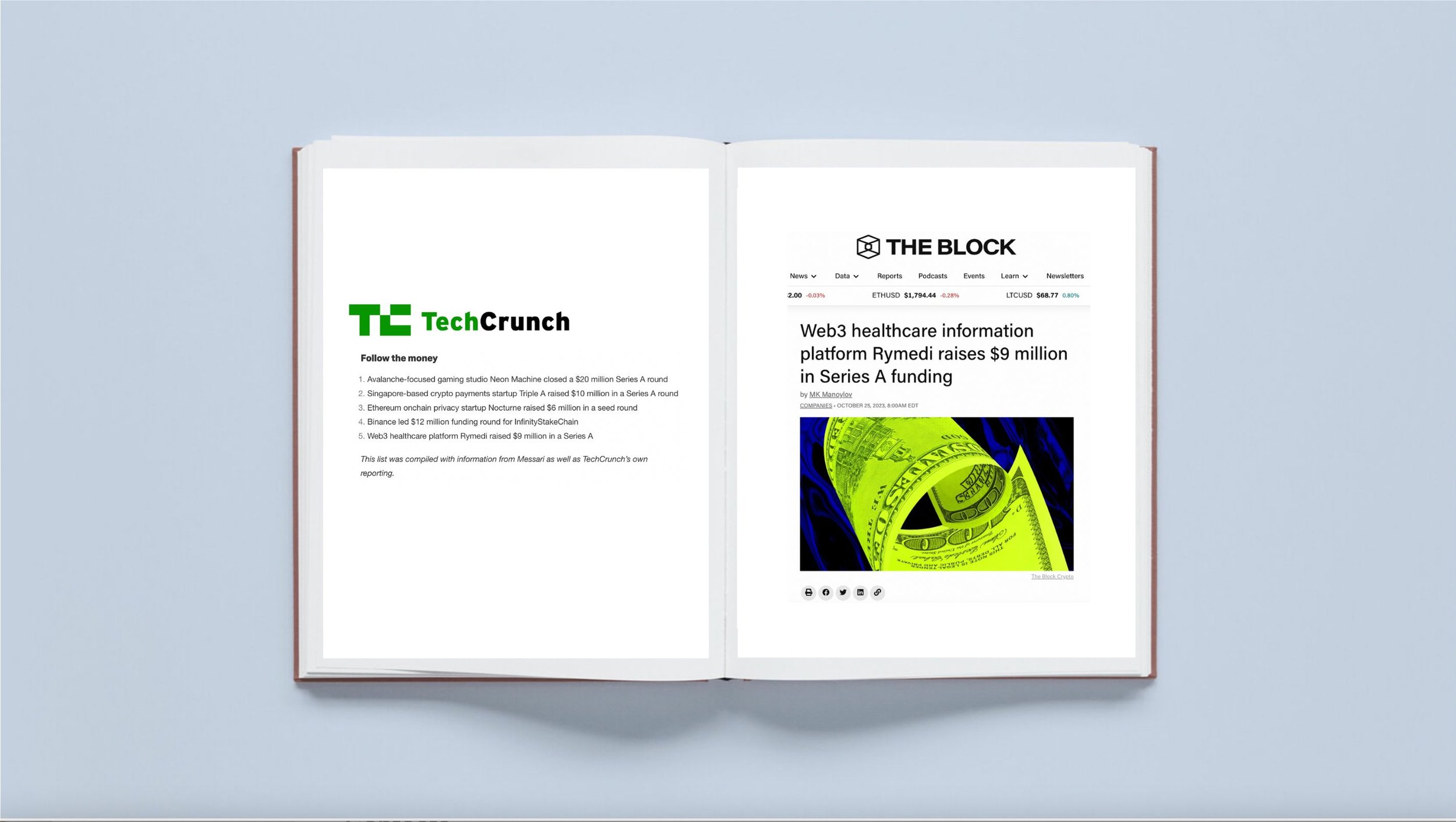 Tech Crunch and The Block featuring Rymedi - Total Unique Monthly Visitors: 13.9 million