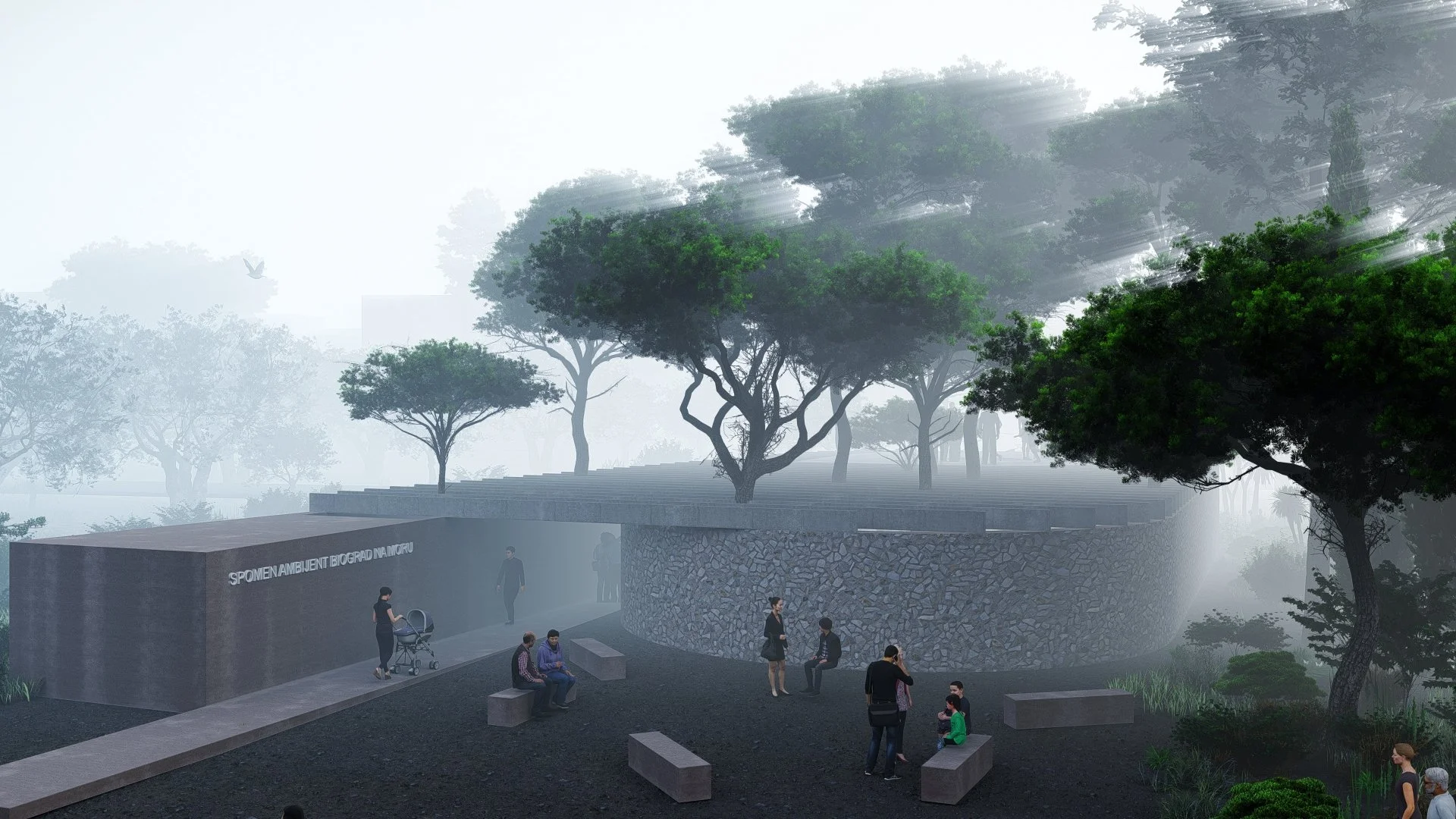 MEMORIJAL TRIJU RATOVA · PROSTOR TIHE KOMEMORACIJE