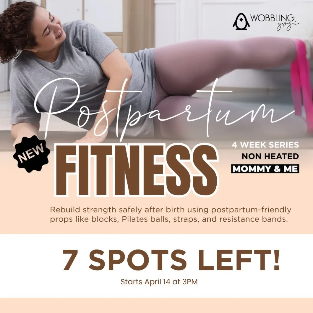 Ready to feel strong in your body again after baby?

This 4-week Postpartum Fitness series is designed to help you safely rebuild strength with focused core and pelvic floor work &mdash; all in a supportive, postpartum-friendly environment.

Bring yo