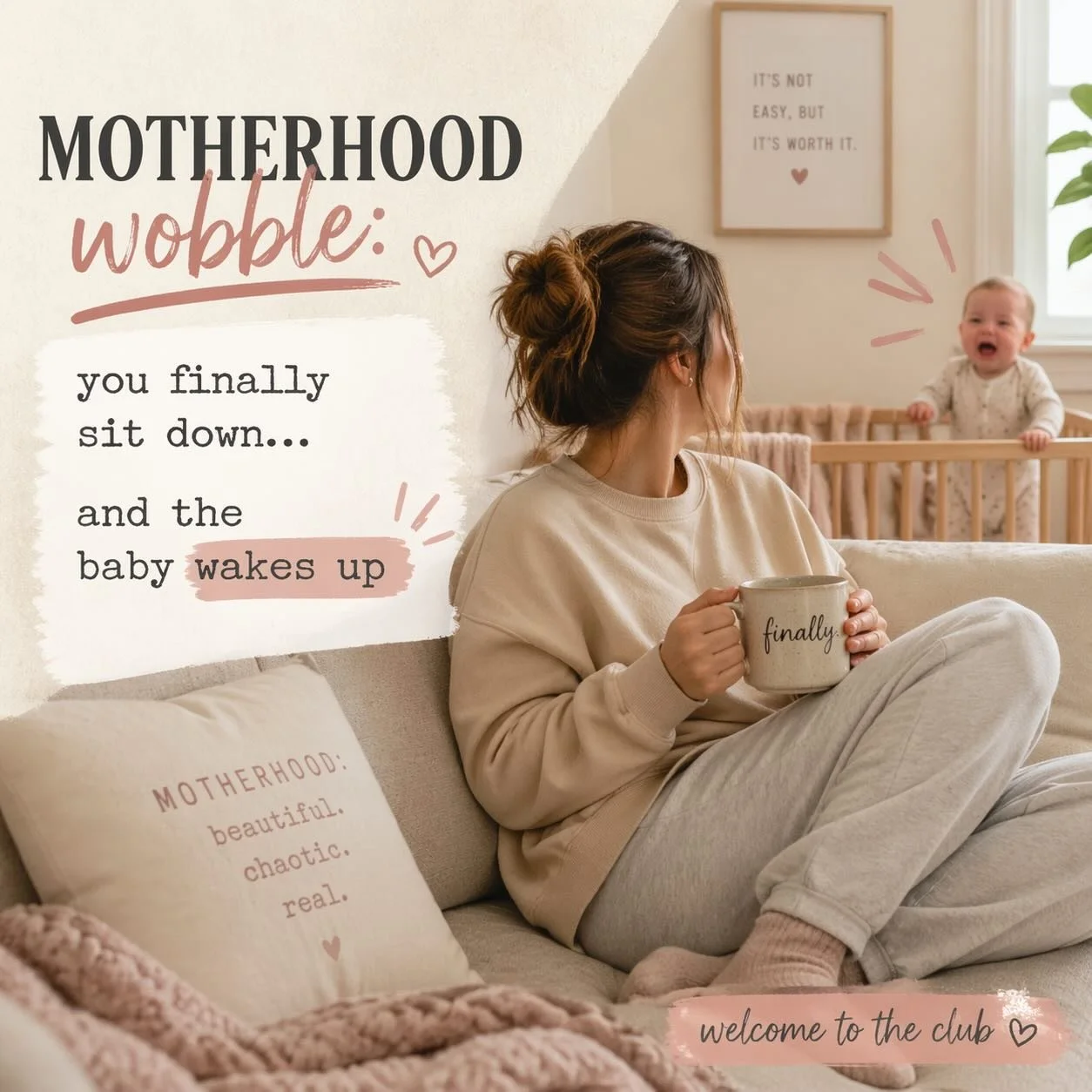 You finally sit down&hellip; and and somehow that&rsquo;s your baby&rsquo;s cue 😂

Why does this happen EVERY time?!

&ldquo;The second I finally get out the door, my baby has a blowout!&rdquo;

Comment your version of this moment 👇
&ldquo;The seco