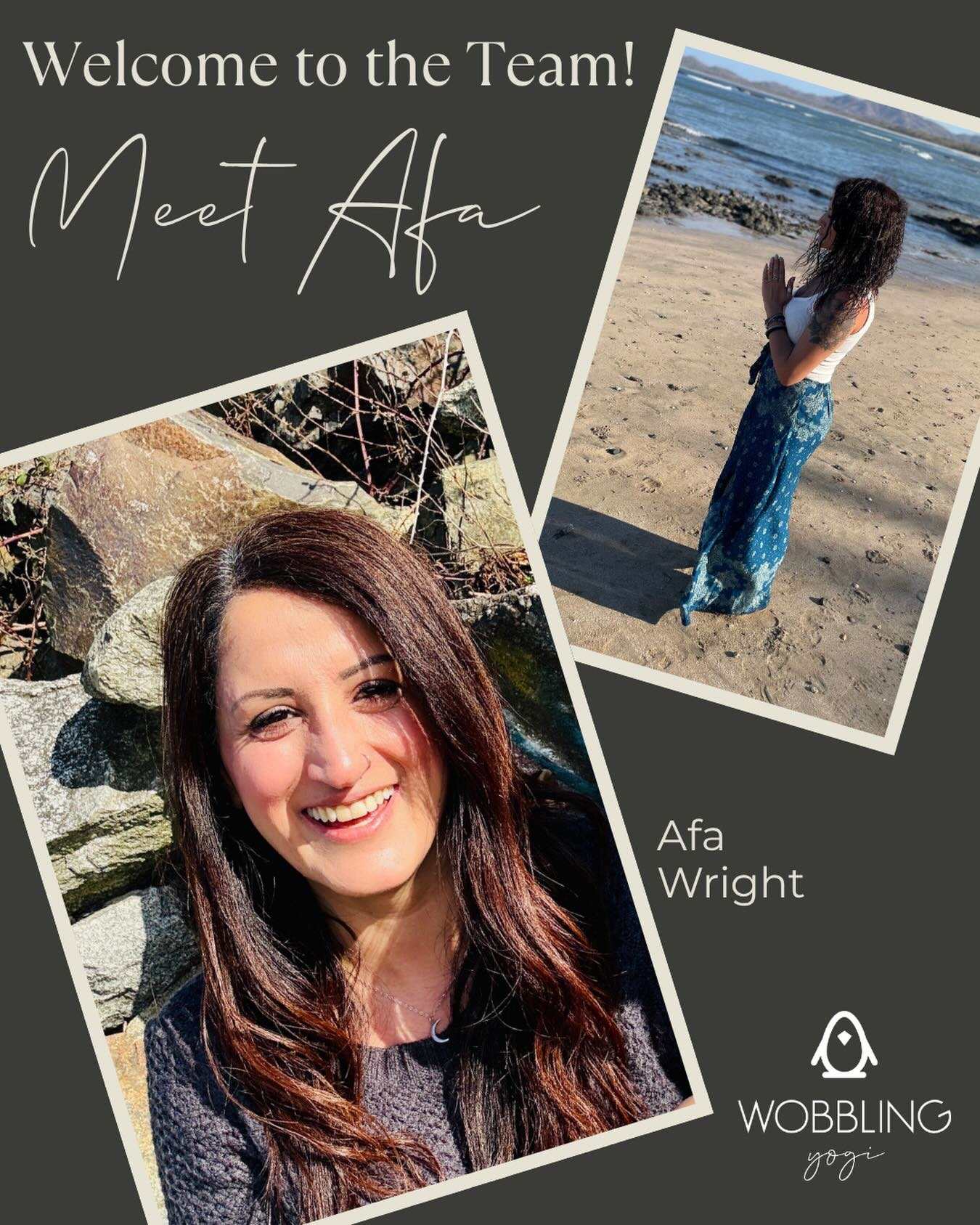 ✨ Meet Afa ✨

We&rsquo;re so excited to welcome Afa to the Wobbling Yogi community 🤍

Afa&rsquo;s deep spiritual and meditation practice is what first led her to the healing power of yoga. She believes a healthy mind is just as important as a health