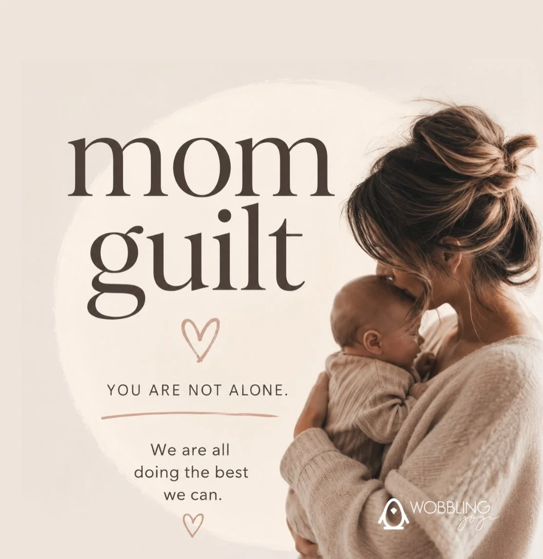 Today in Harp&rsquo;s Postpartum Yoga class, we discussed the topic of mom guilt 🤍

The truth is, mom guilt touches nearly every mother in some form.

Whether it&rsquo;s returning to work, taking time for yourself, feeling overstimulated, choosing f