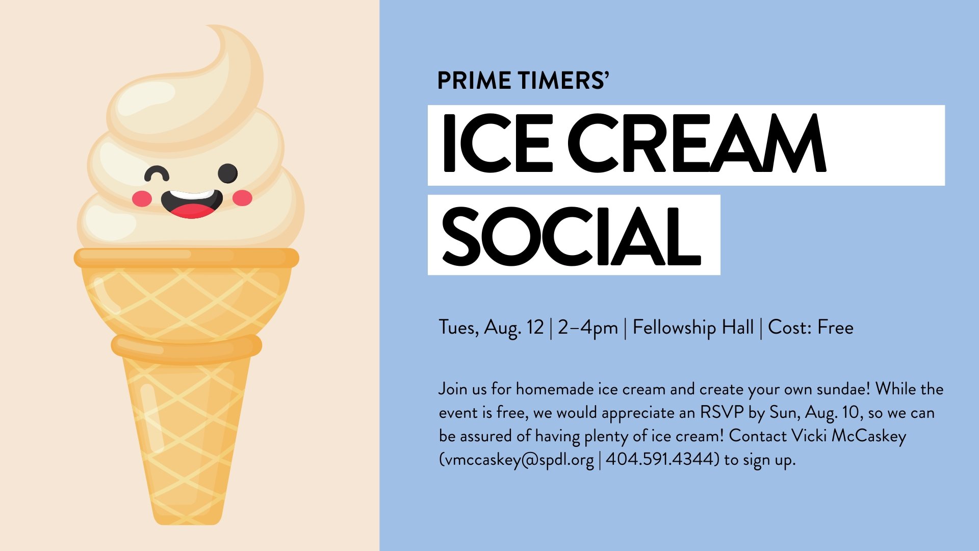 Prime Timers' Ice Cream Social