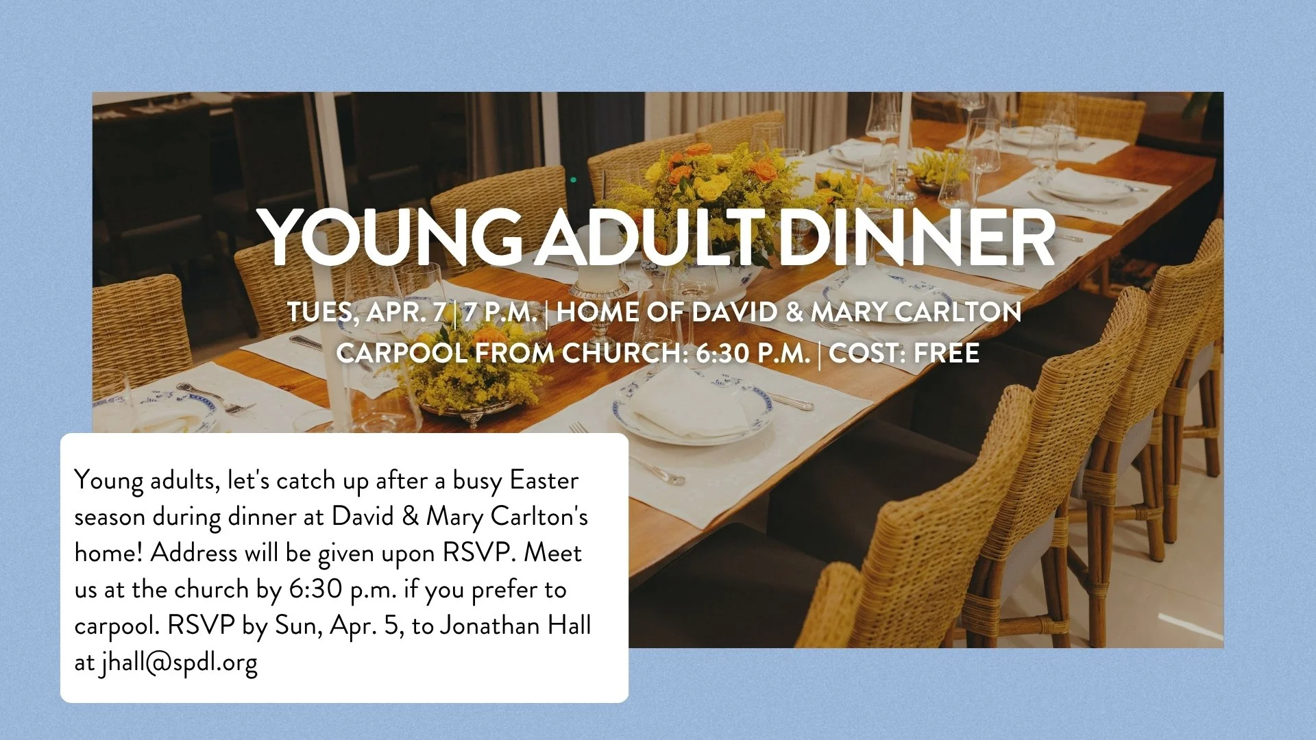 Young Adult Dinner