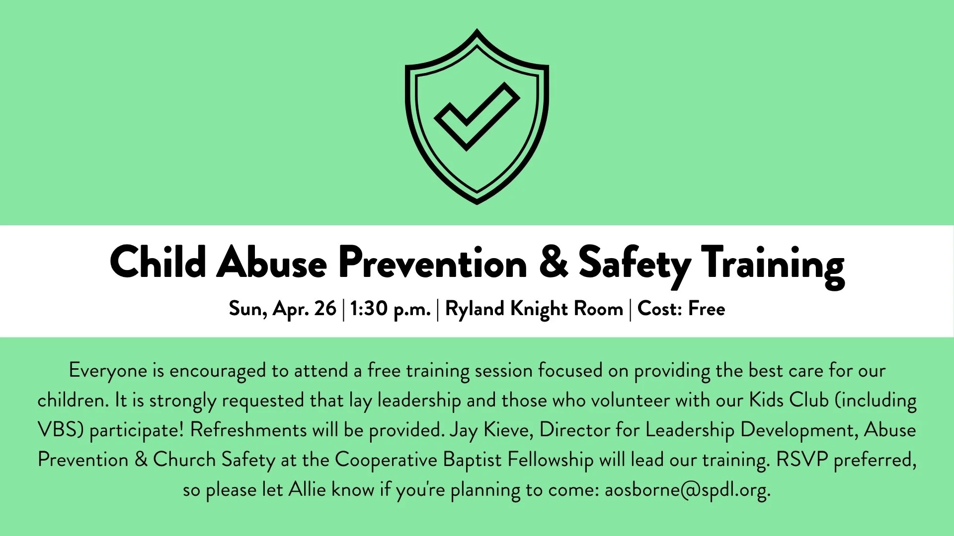 Child Abuse Prevention & Safety Training