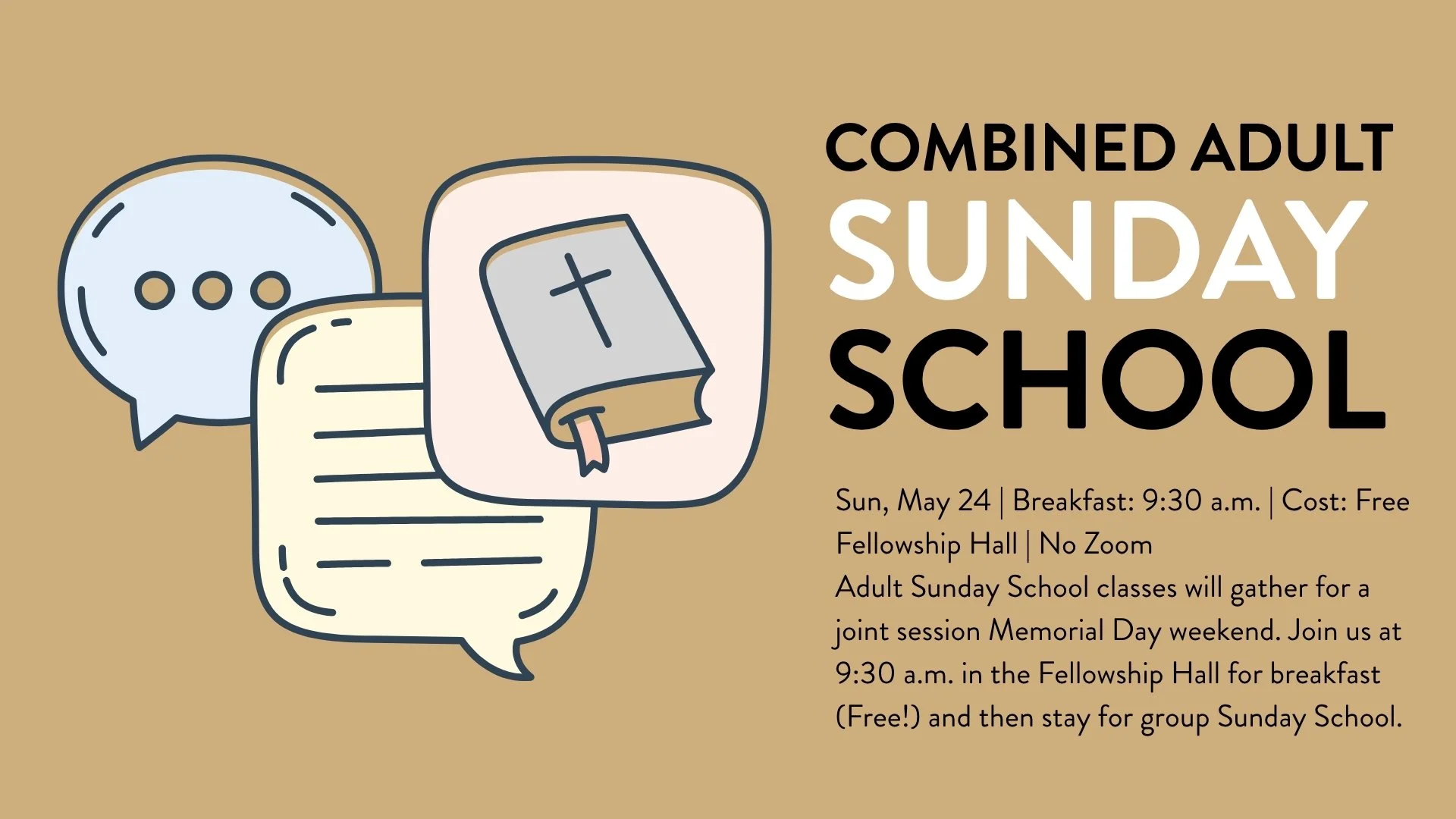 Combined Adult Sunday School