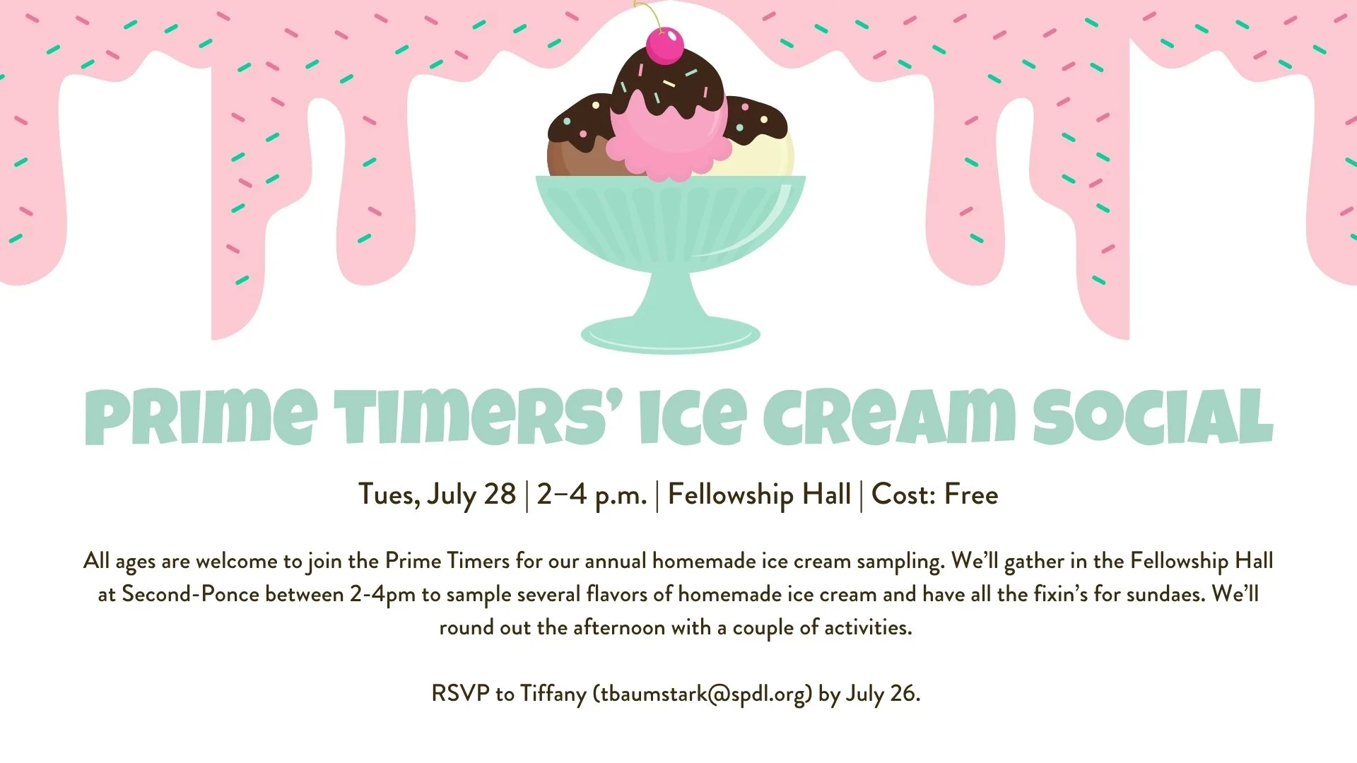 Prime Timers' Ice Cream Social