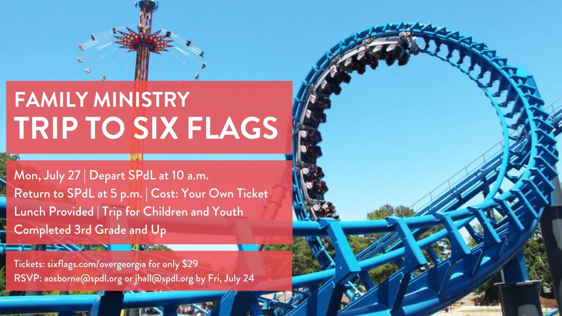 Family Ministry Trip to Six Flags