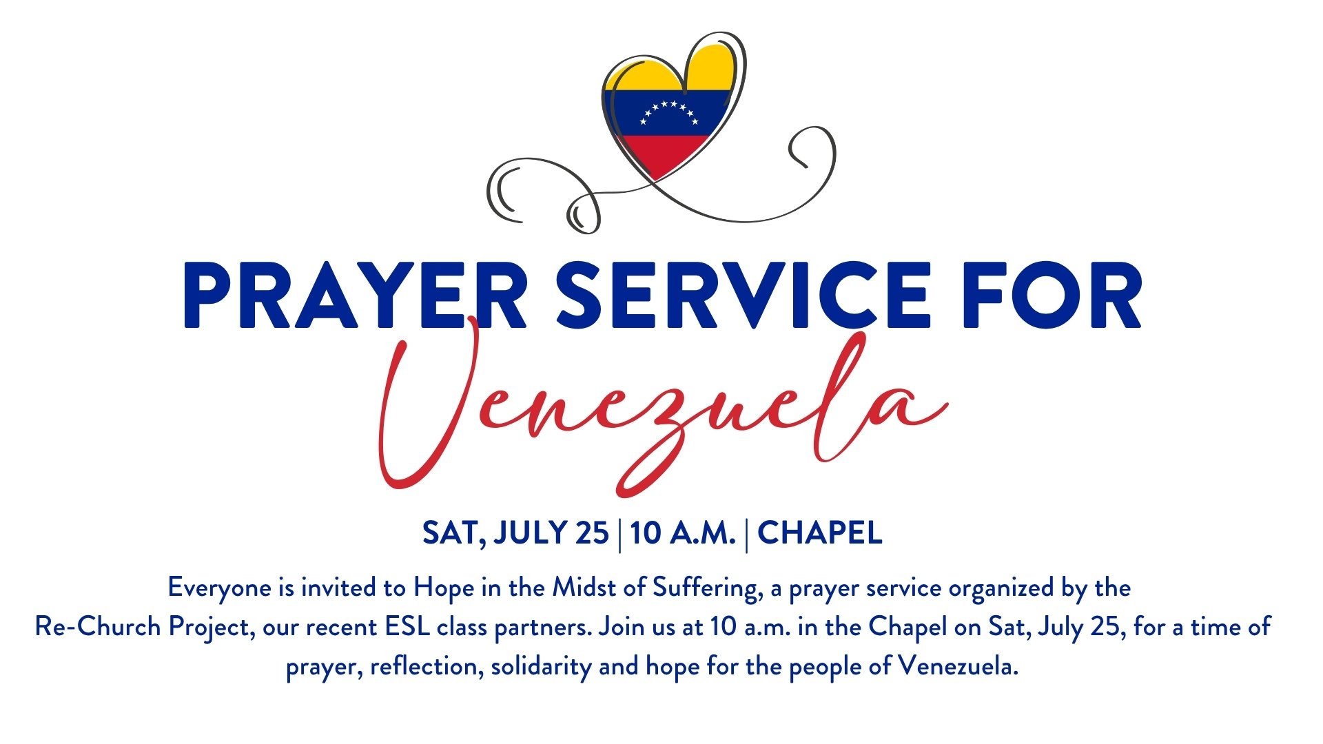 Prayer Service for Venezuela