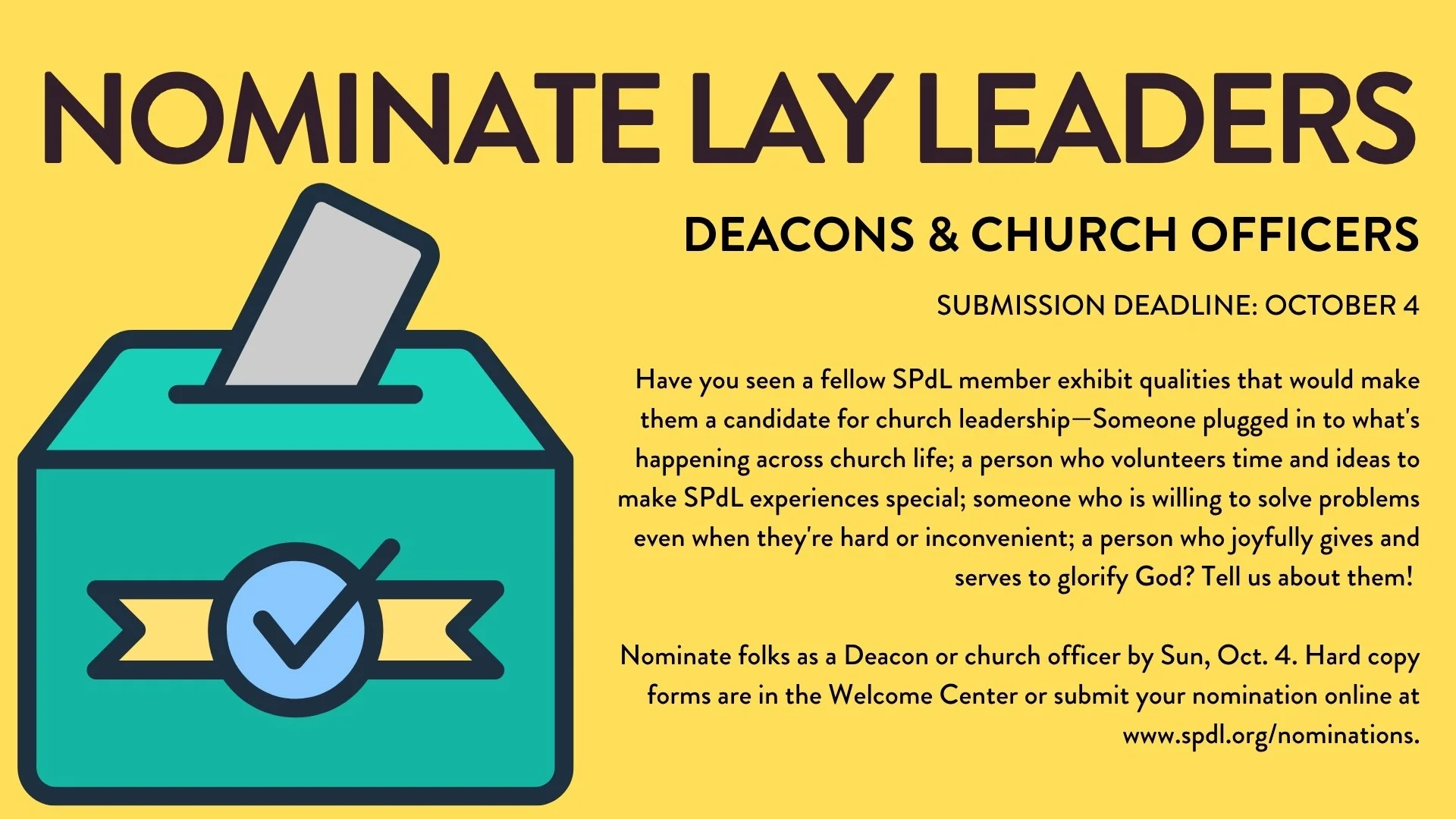 Nomination Submission Deadline