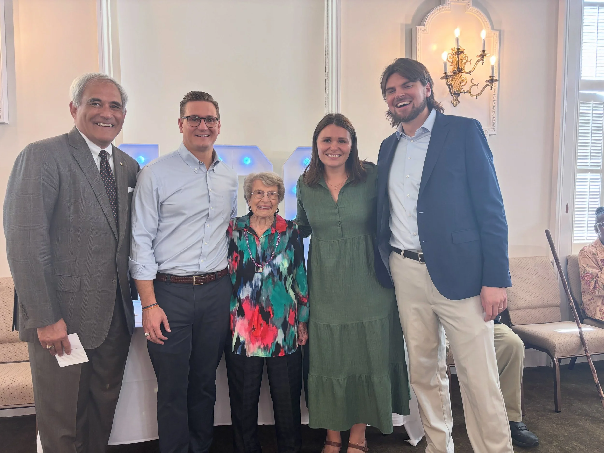 After worship, we celebrated 100 years of our beloved Barbara Haig. Her love for God and joyful servant spirit are examples to us all. Happy Birthday, Barbara!