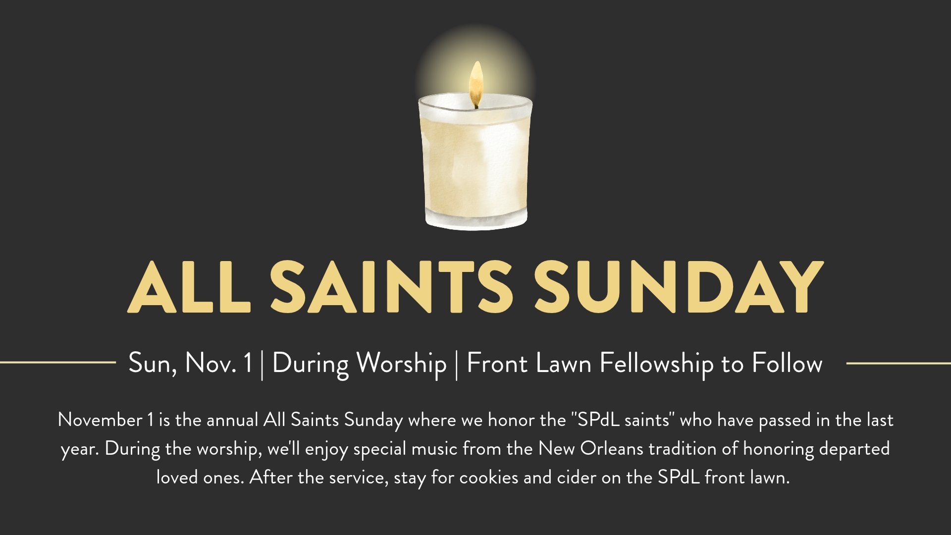 All Saints Sunday