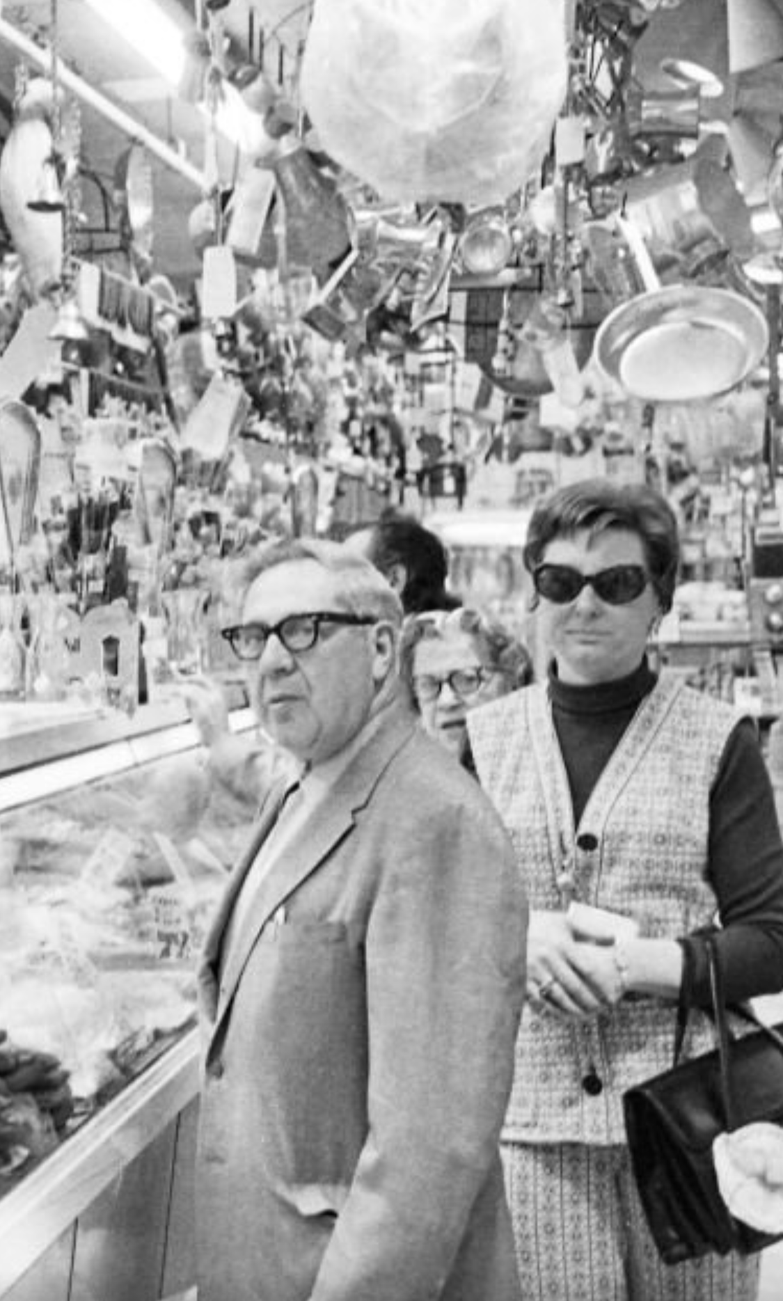 NY Times Photo of Man at Zabar's Deli (1971)