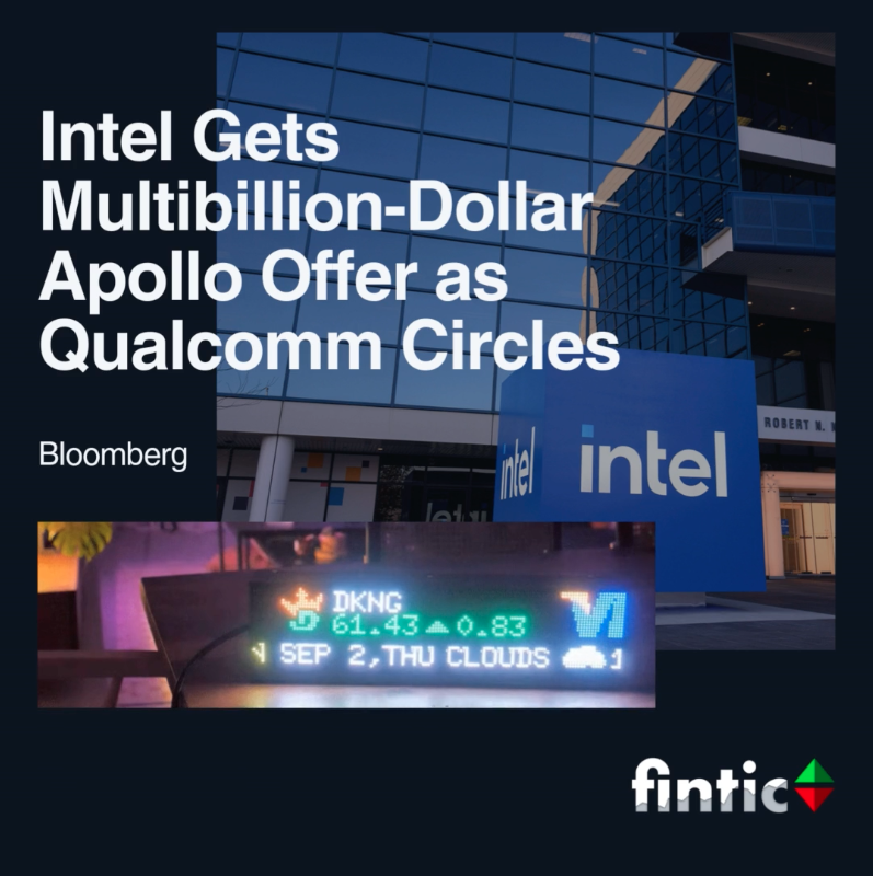 Intel Gets Multibillion-Dollar Apollo Offer as Qualcomm Circles