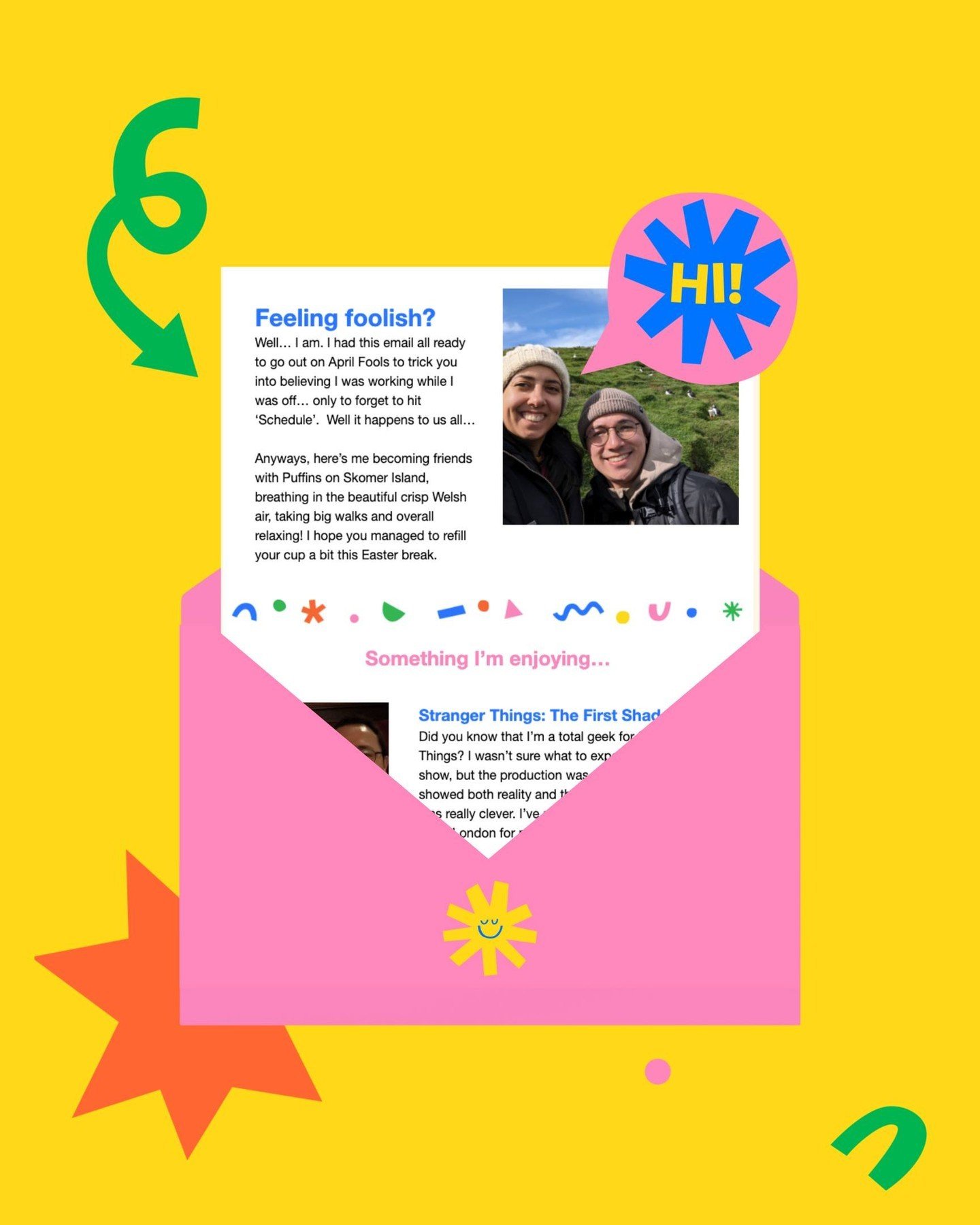 Did you know I have an email newsletter?⁠
⁠
Each month my shiny happy subscribers get two joyful emails straight to their inbox:⁠
⁠
💌 A newsletter with handy web design tips, my offers &amp; availability and a little nosey into what I've been up to 