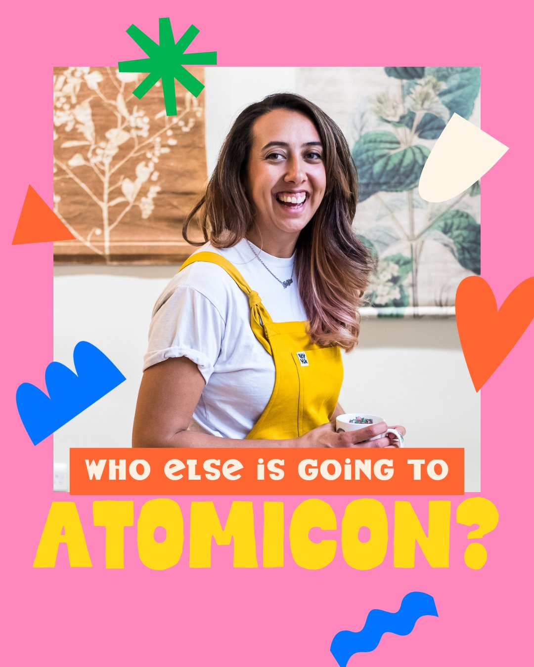 Who's going to Atomicon? 🕺⁠
⁠
It's my second time and I'm SO excited!  This time, I'll be there with the @beingfreelance crew, and I'm ready to meet so many more online friends IRL! ⁠
⁠
I'll be at the Community Meetup on Monday eve -  come and say h