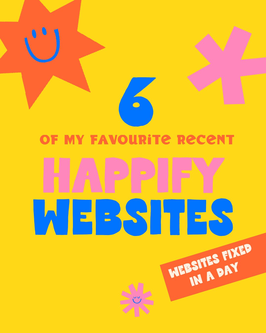 Here are some of my fave Happified websites! 😍⁠
⁠
My Happify Day is by far one of my favourite and most popular services, where I do up your DIY website in a day! Everything from technical updates to introducing more branding and making your custome