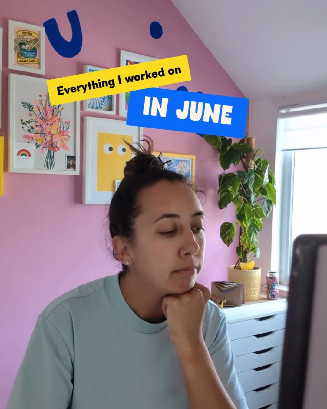 June recap: Work edition 👩&zwj;💻⁠
⁠
Here's everything I did this month as a web designer:⁠
⁠
😀 Happify Days⁠
I had a few Happify days booked in this month, working on websites for @cgritmon, @shinewithparallax, @the_neighbours_garden and @sorrellj