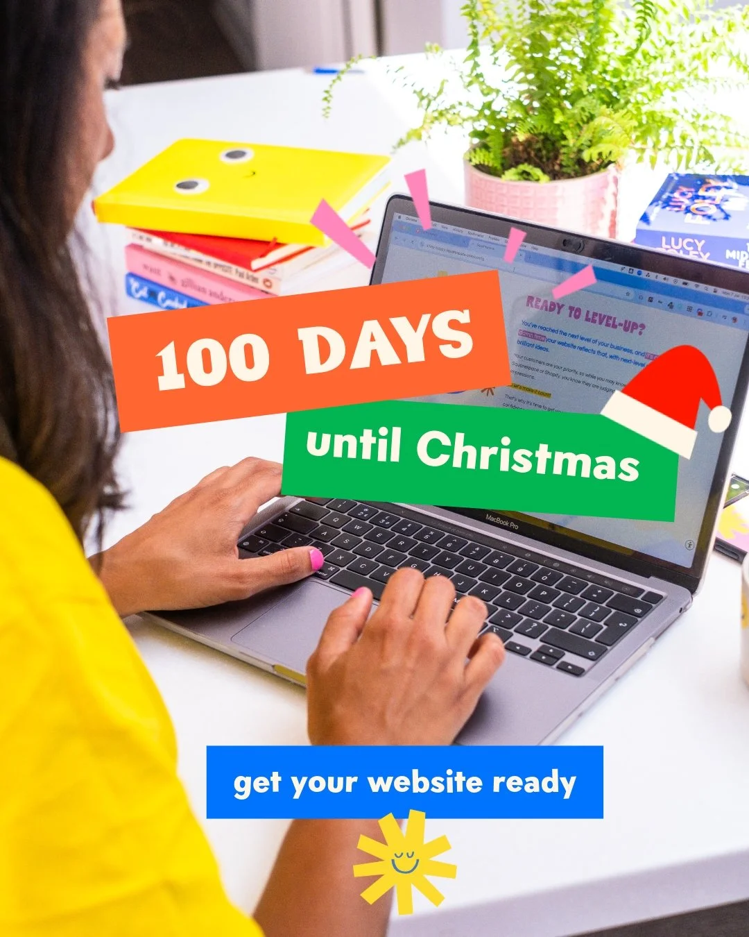 It&rsquo;s officially 100 days &lsquo;til Xmas 🎄❄️🤶

Aka it&rsquo;s the time to prep your website for the spike in traffic it&rsquo;s gonna get during the busy season!

Book in a Happy Hour to get help figuring out your priorities or a Happify Day 