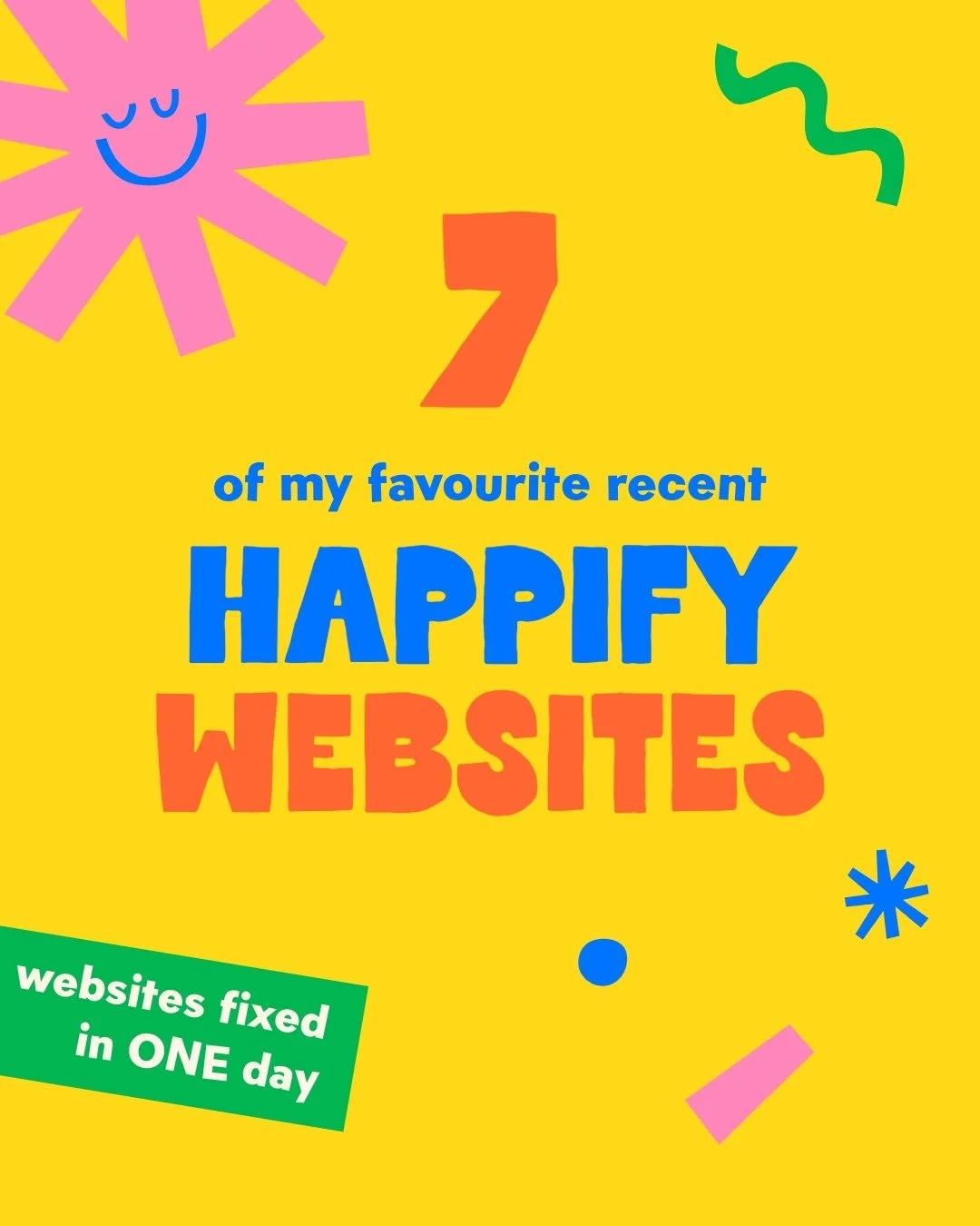 You know me, always happy Happifying! 😁

I've had some repeat customers lately, coming back to me for things like:

🔹 Adding new pages to their site

🔸 Fixing new pages that they've added

🔹 Applying new branding to their website

Having previous