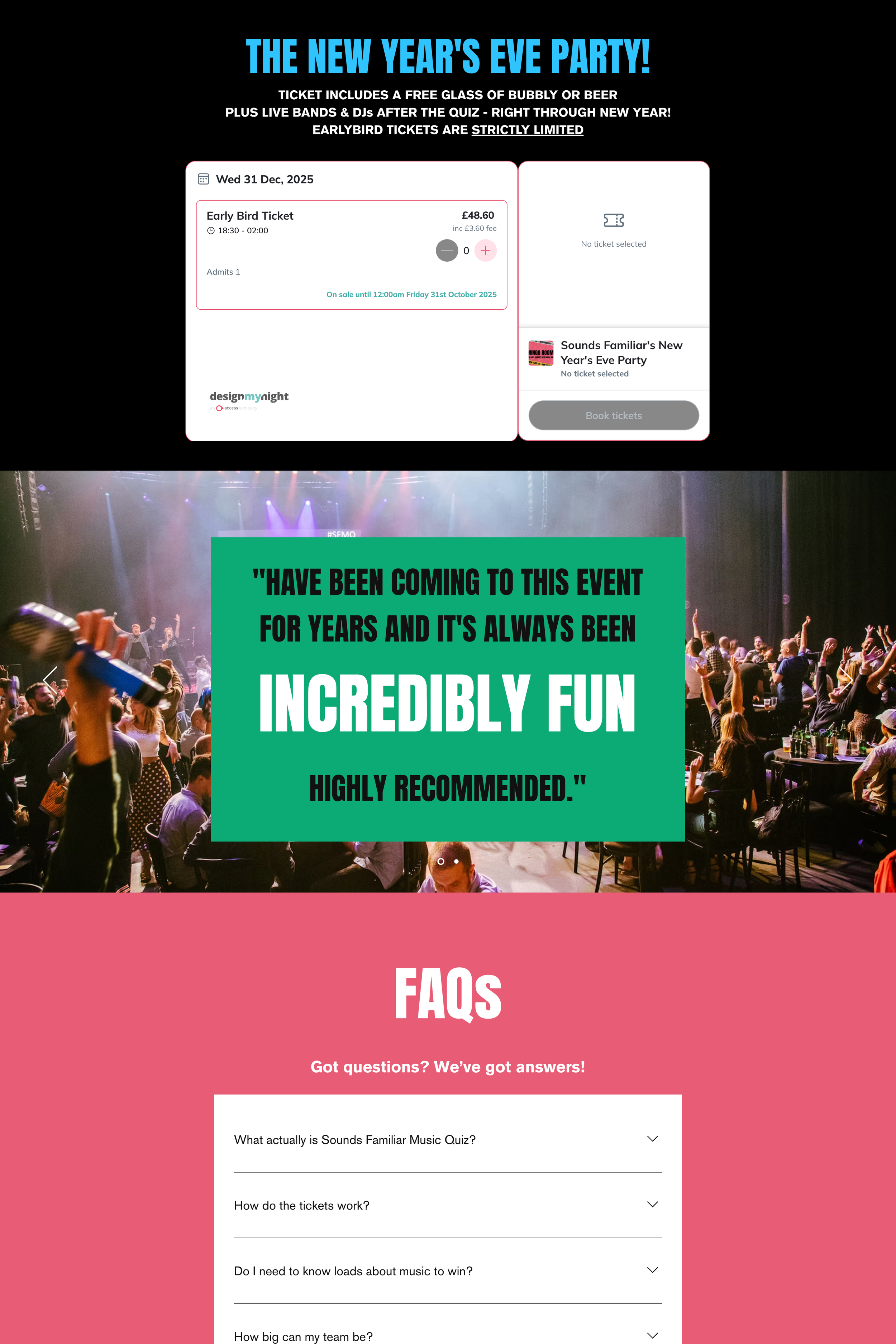 Seasonal event widget