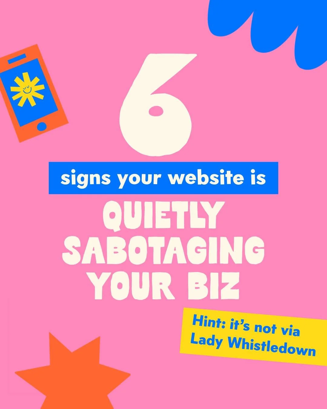 It would appear, dear reader, that your website is missing the mark! 😮

Lord Flippywippet has not one clue what it is that you do.

The Marquess of Supperport can't visit your website on her mobile device, and

Legend has it that Lady Blonkington is