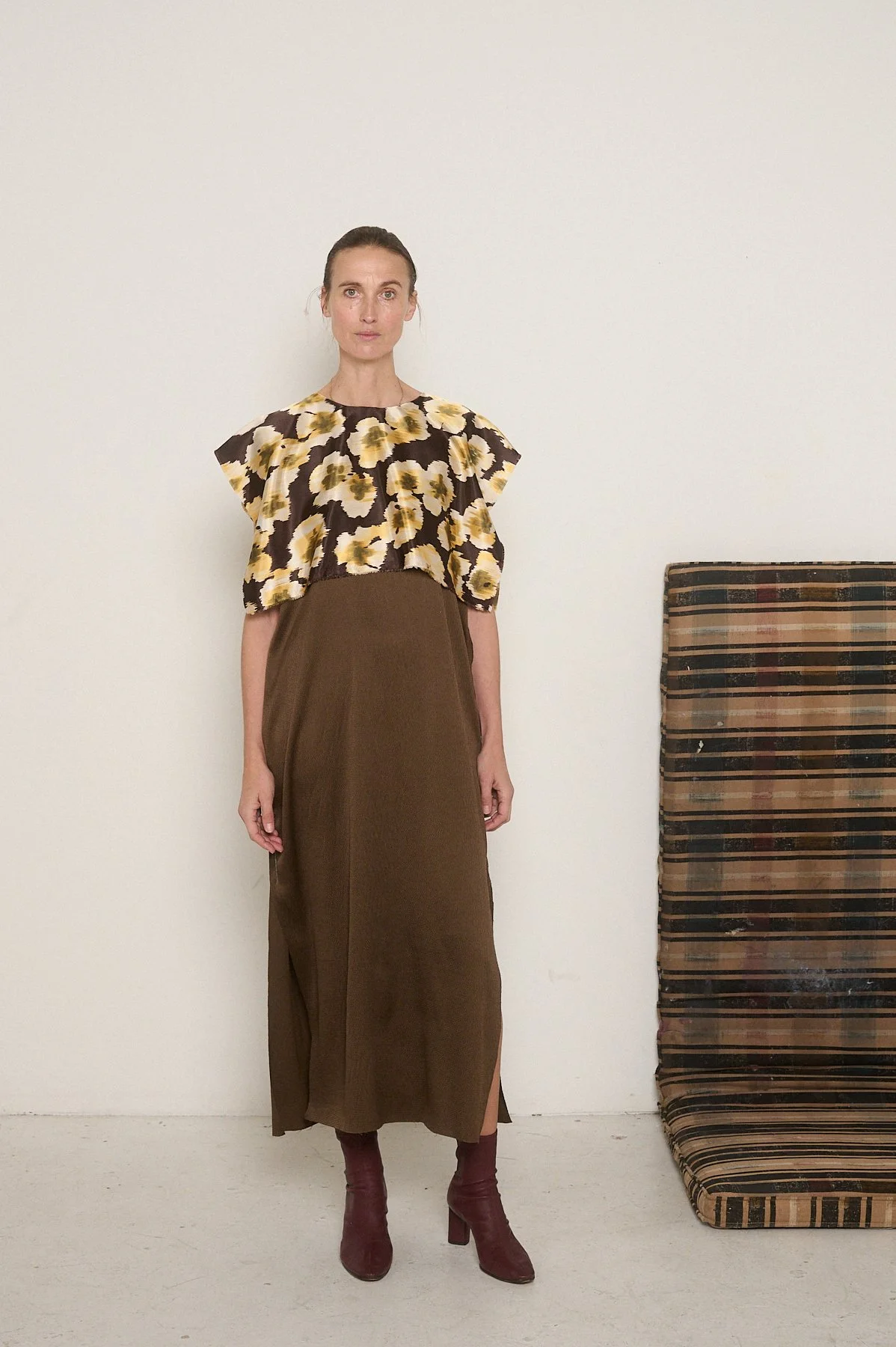 Tilda Gown in Floral and Bark