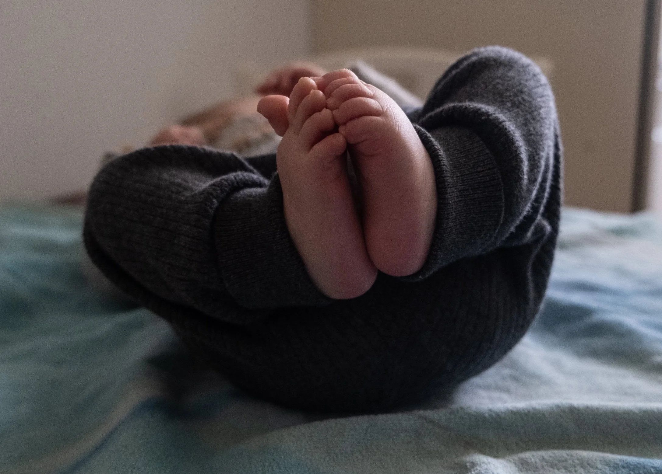 Close-up of baby feet