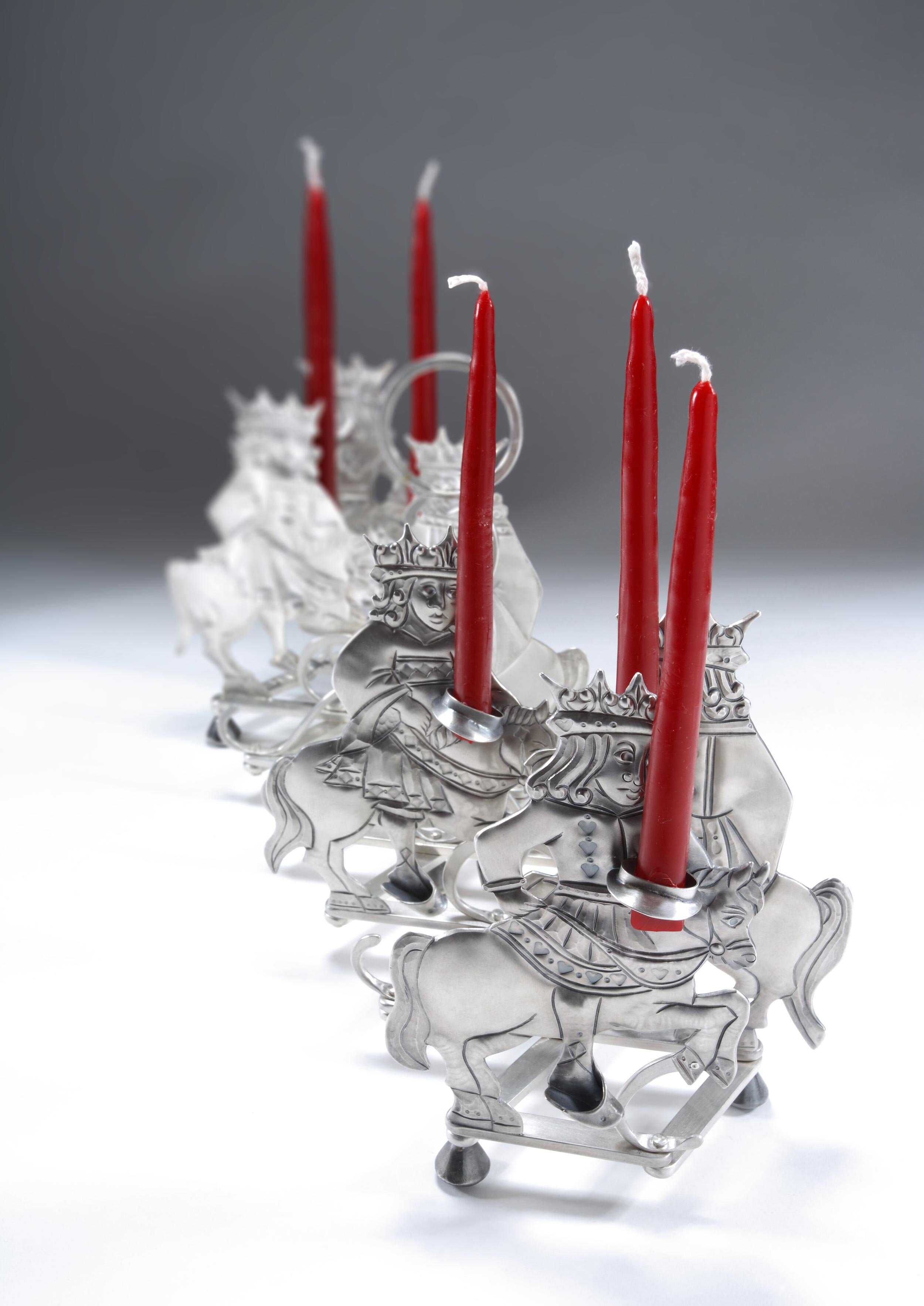 Jousting Jack extendable Toast Rack and Candelabra
