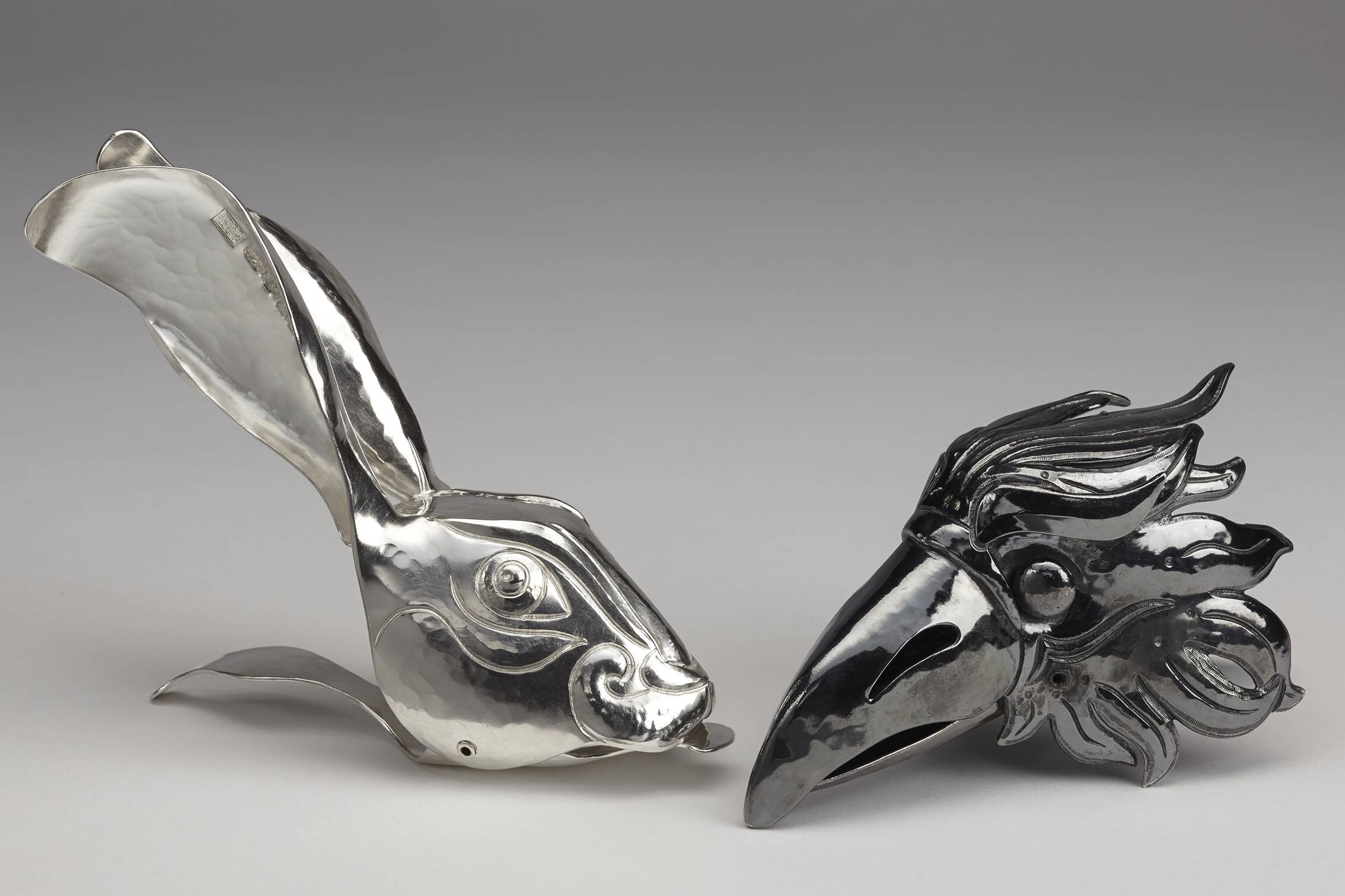 Hare and Raven sprung paper clips