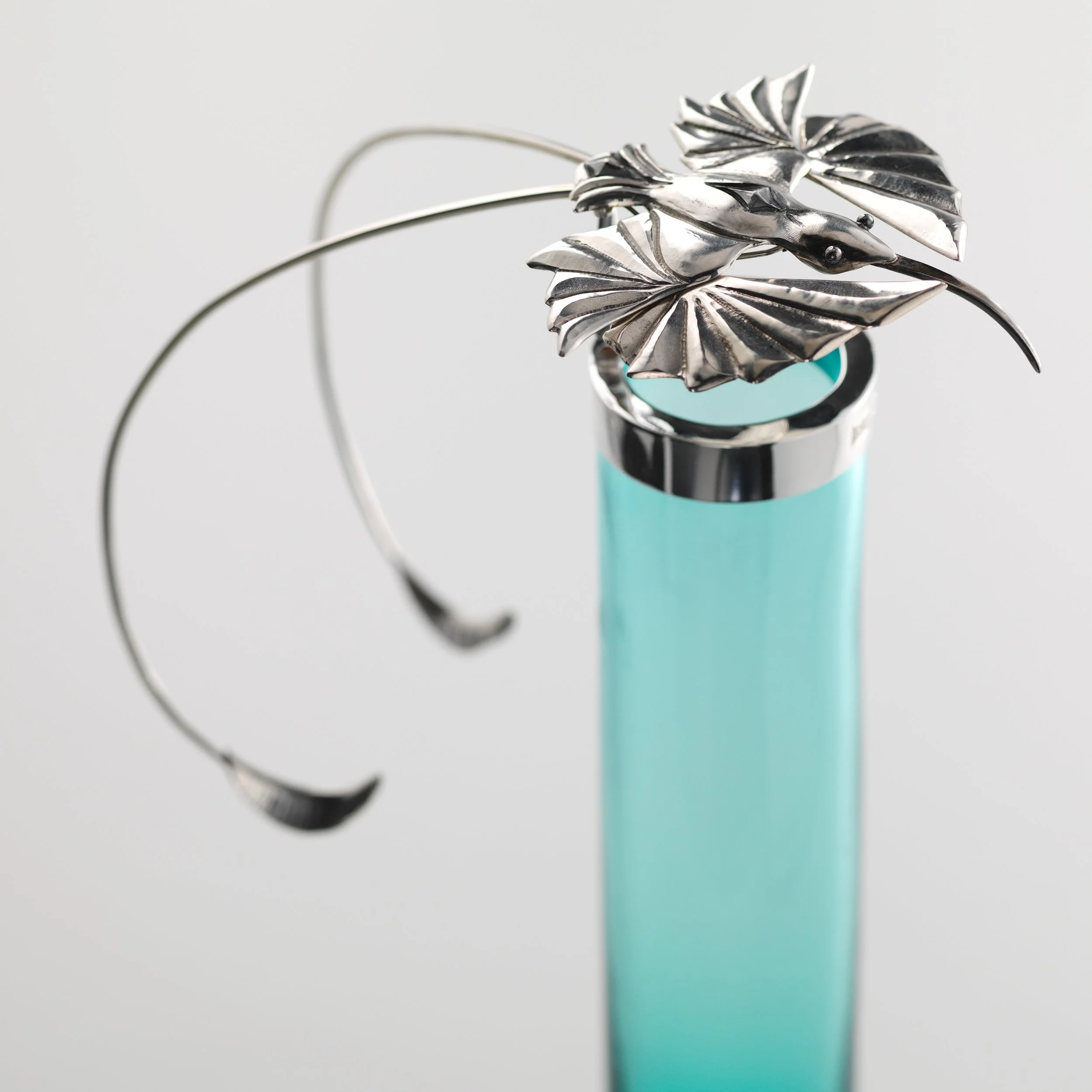 Floating Hummimgbird Brooch. Close up. Bryony Knox.jpg