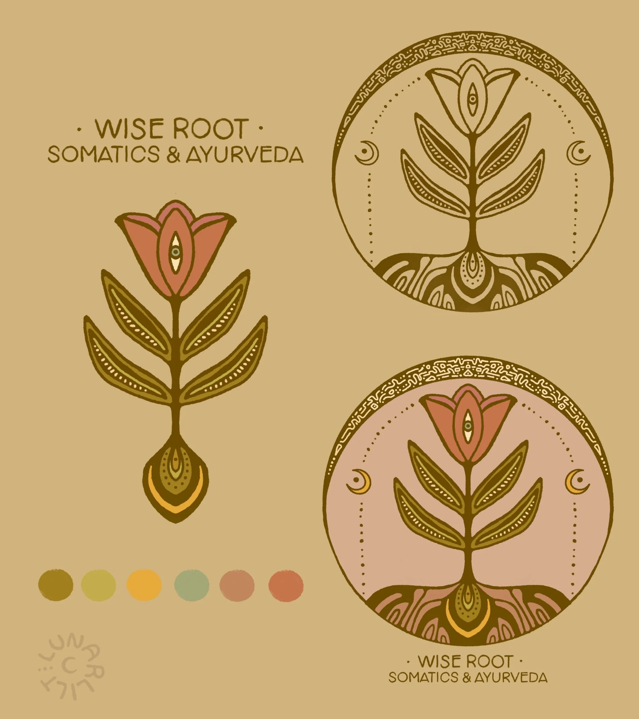 Graphic logo design Ayurveda business