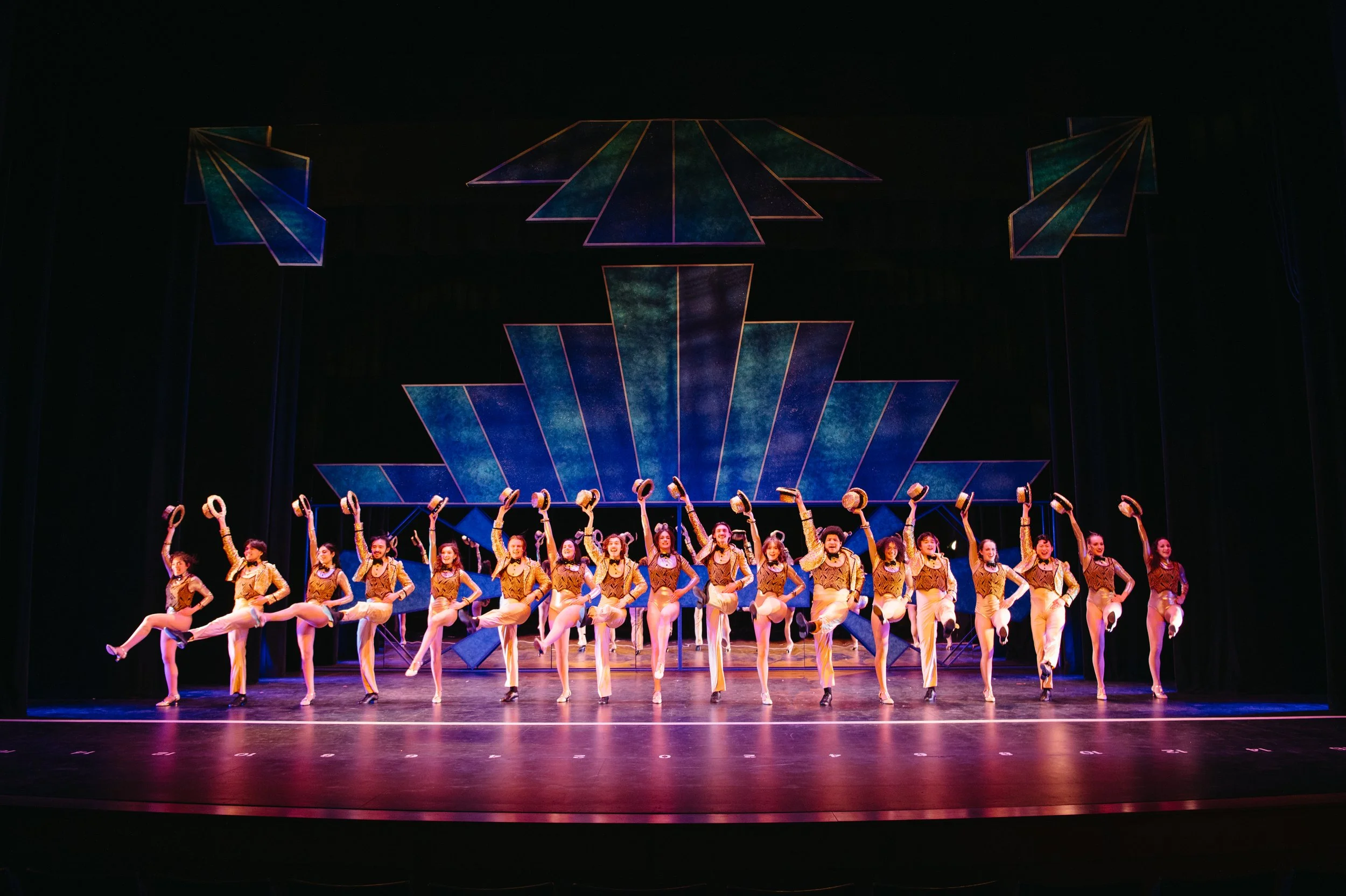 A CHORUS LINE, MacEwan University Theatre Department. Photo Credit: @briannejang of @bb_collective, Set & Lighting Design: Travis Hatt; Costume Design: Robyn Ayles