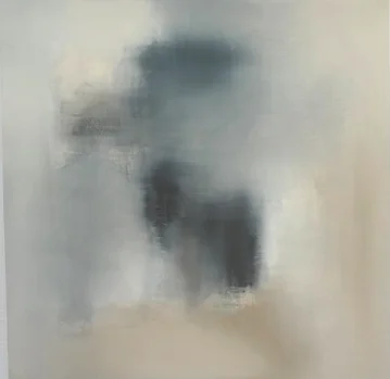 White Birches II - SOLD48x48 - mixed media on canvas