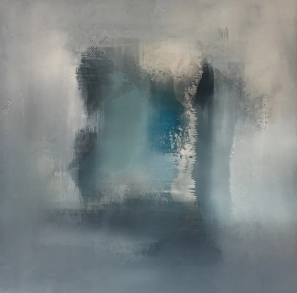 Joy of Floating - SOLD30x30 mixed media on canvas