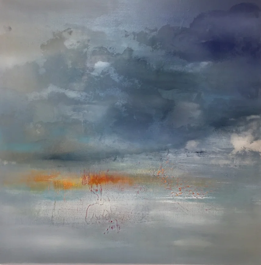 Sea Flare - SOLD36x36 mixed media on canvas