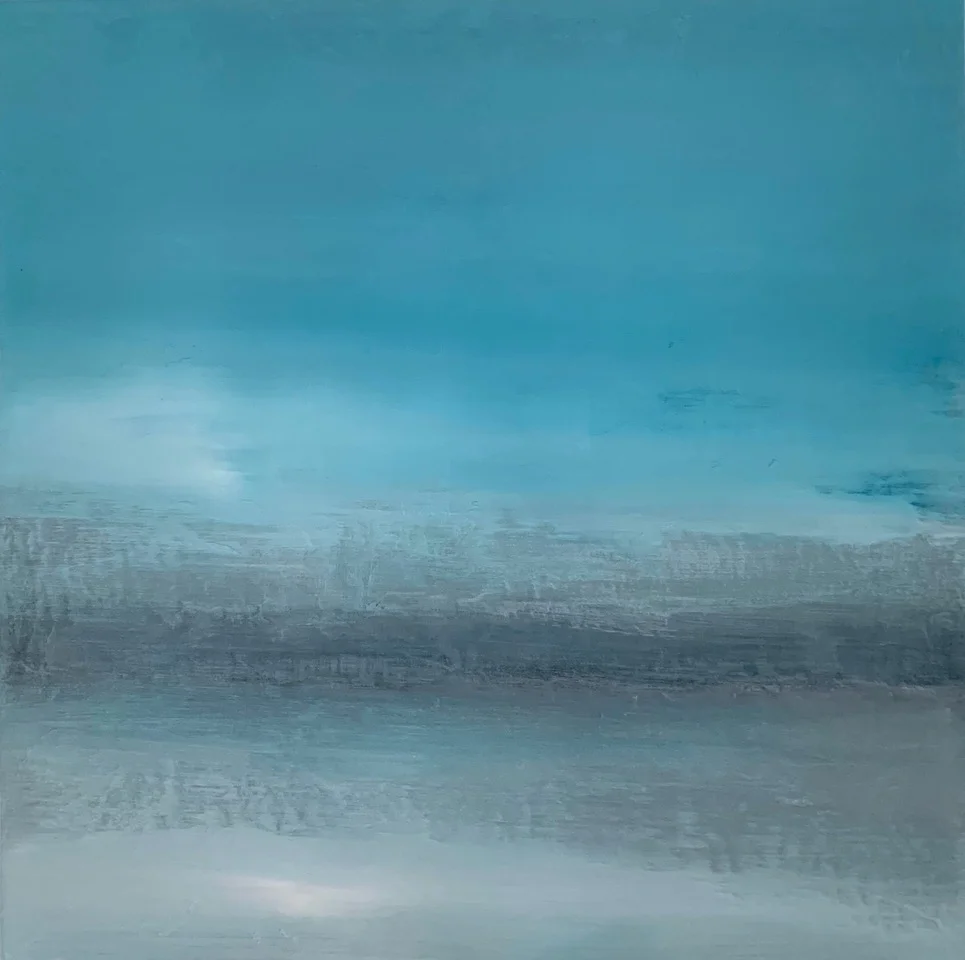 Over the Shoreline - SOLD30x30 mixed media on canvas
