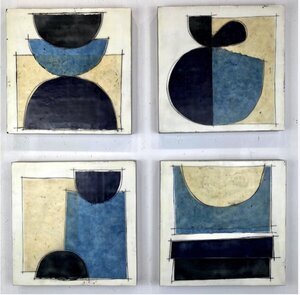 The New Royals I4-12x12” panels - mixed media and encaustic on panel (1)