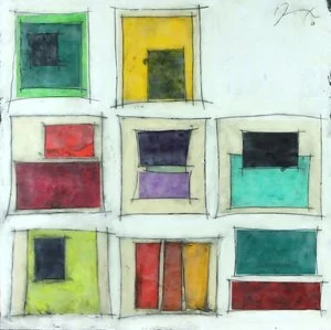 Places to be #5 &amp; #9 - SOLD20x20 works on panel - encaustic