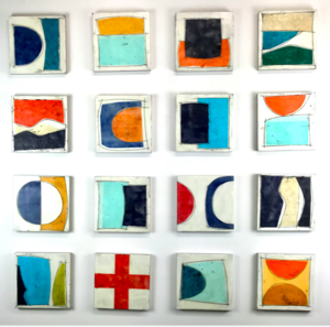 Adrift - SOLD16 - 8” panels encaustic&nbsp;