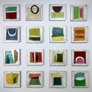 Charades - SOLD16 - 8x8 works on panel - encaustic