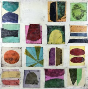 Signals No. 2 - SOLD24x24 encaustic on panel