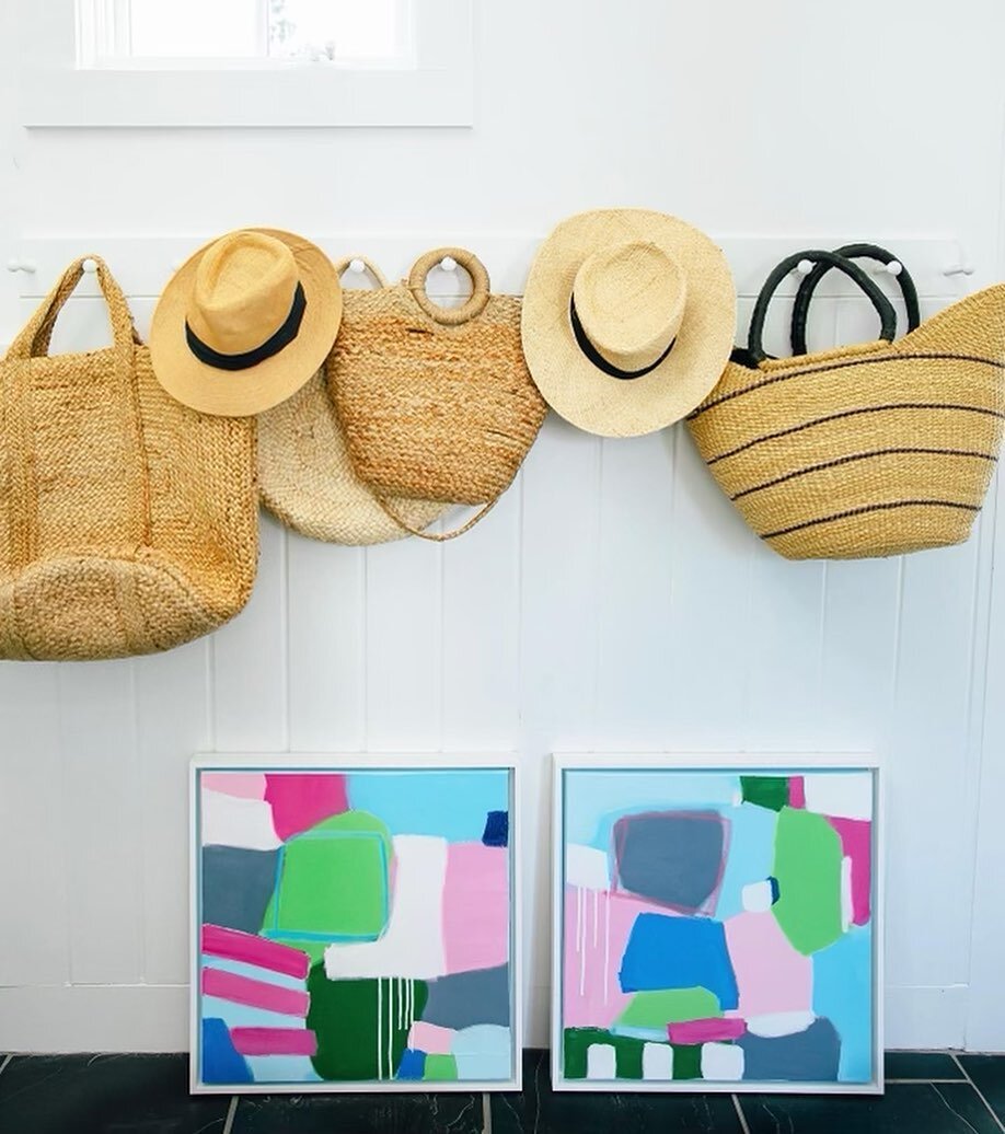 One last hurrah&hellip;.

A great new collection we selected this week-full of color. Yvonne Claveloux&rsquo;s Petal &amp; Palm series is a playful reminder of warm days. A mix of sizes and shapes are here. Perfect everywhere at home and away. Art ma