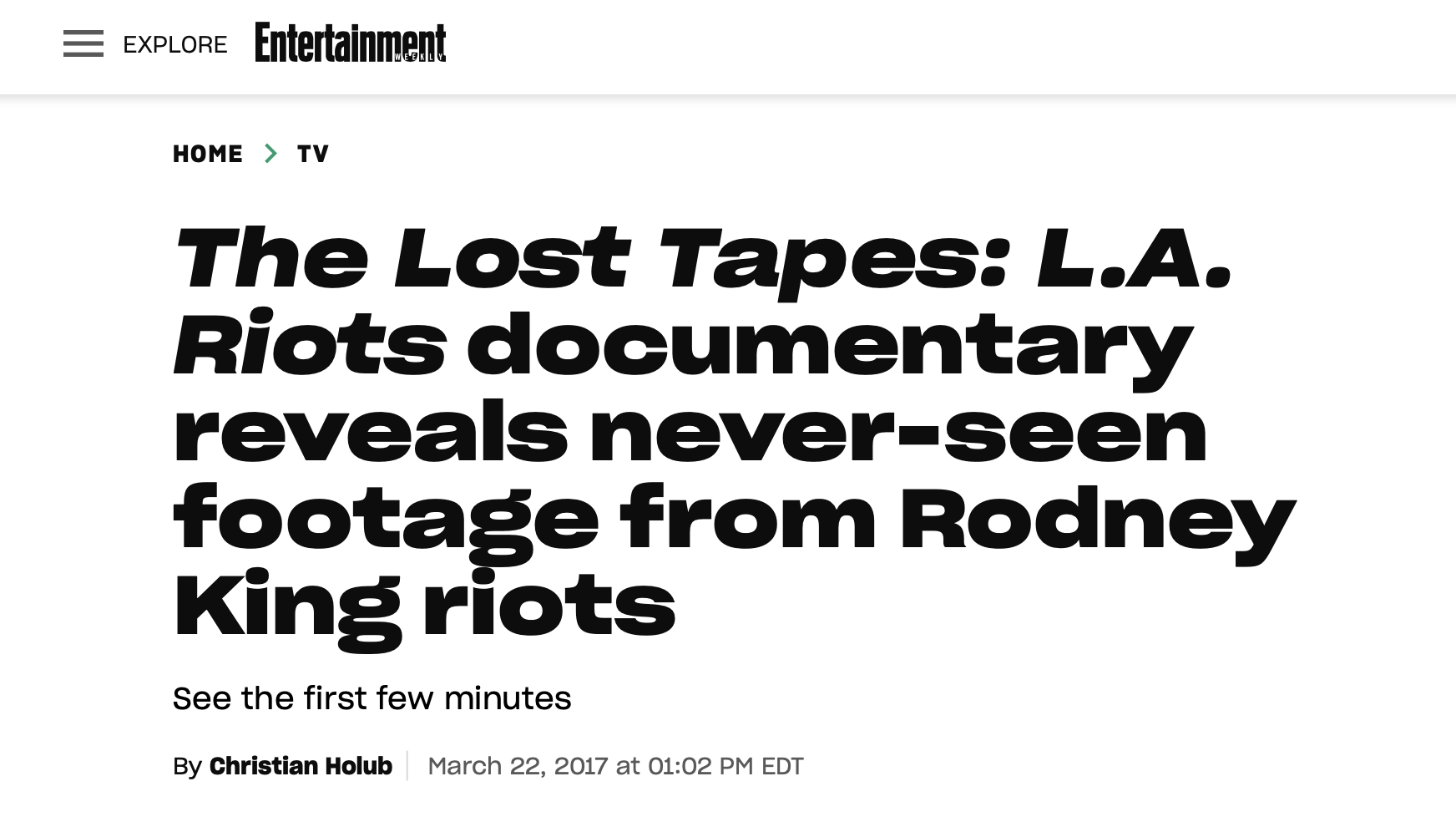 the lost tapes la riots