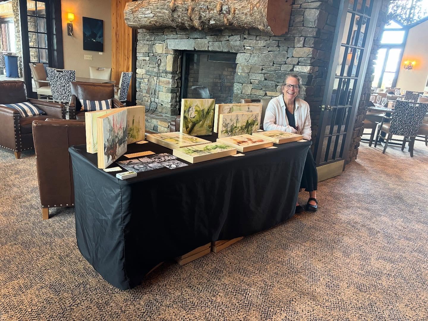 All set for today&rsquo;s event Annual Artist Mixer @mountainaircountryclub 
An absolutely beautiful place to spend an  afternoon!