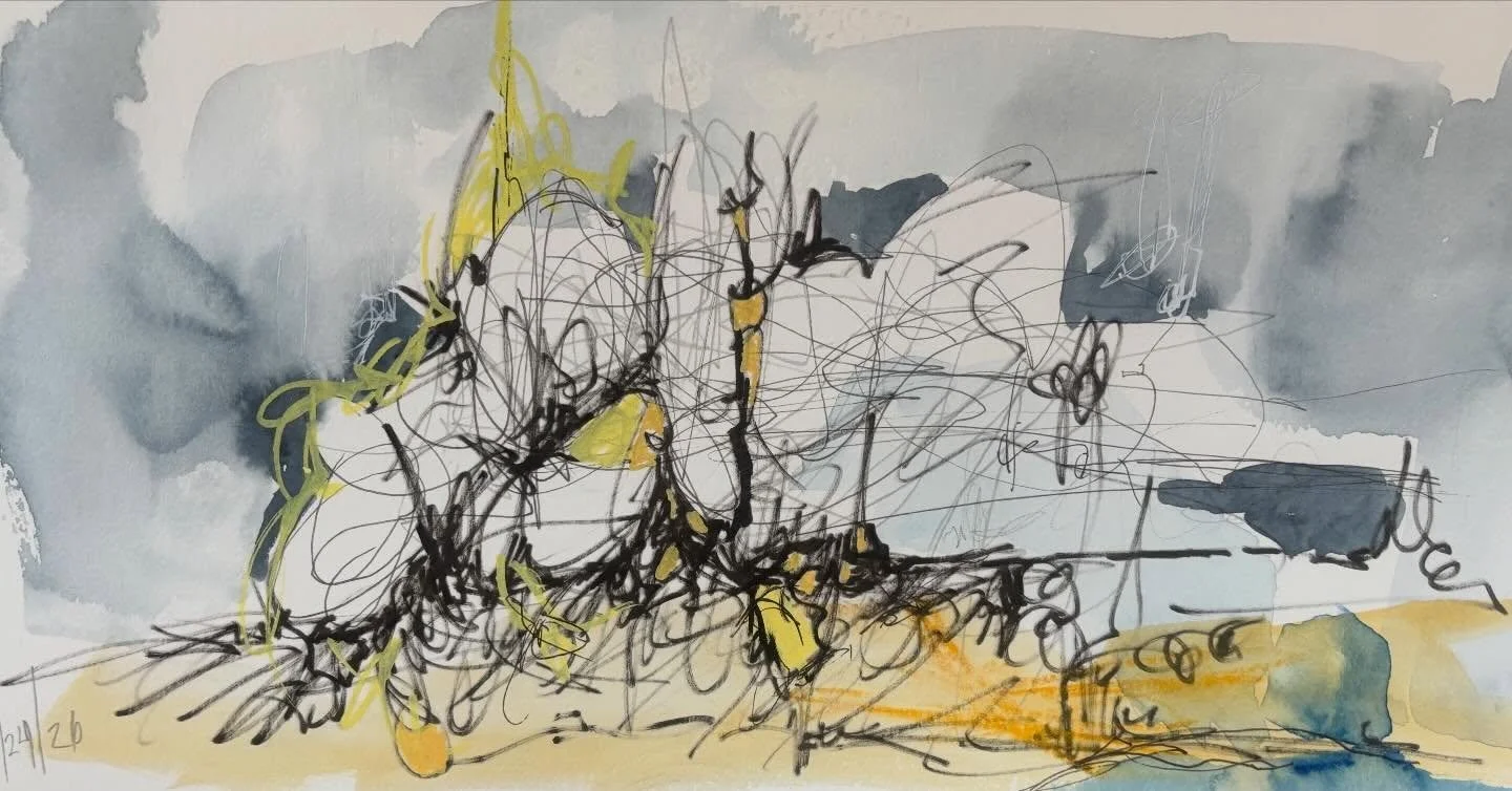 Daily drawing!
Just getting into a mini groove with all the pens.🌞#dailyart #sketchbook #micronpen #poscamarkers #watercolourpainting