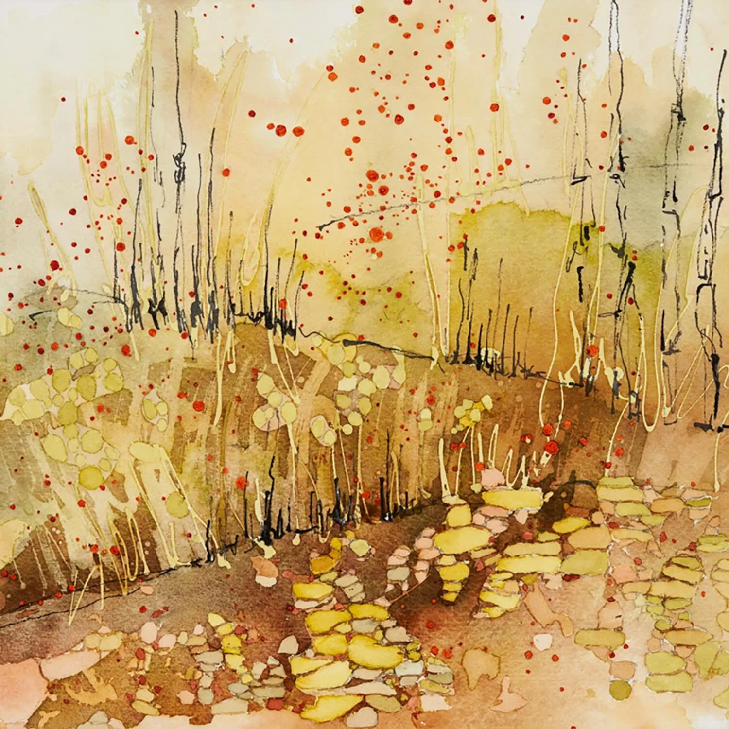 What an honor to have my painting &ldquo;Outside my Window&rdquo; accepted to this years@blackmountainarts Art in Bloom exhibition! I can&rsquo;t wait to see what the floral designer creates! #artinbloom #floralarts #abstractlandscapes #watercolor #m