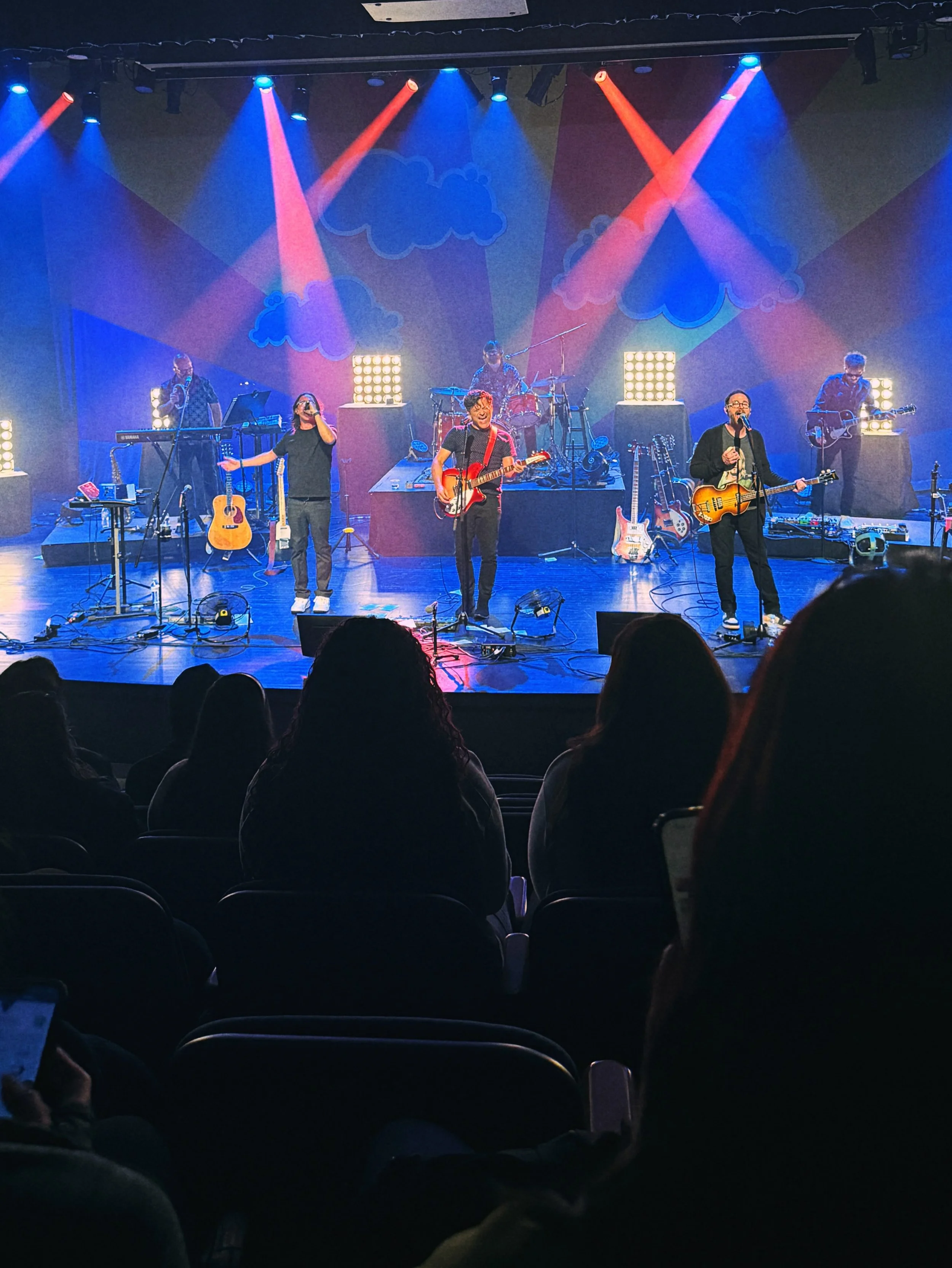 Ok best audience best lights best sound best everything goes to tonight&rsquo;s audience. We spent all afternoon with students teaching a Beatles class and then we spent all night with students who rocked their faces off. THANK YOU @psh_kulkarnitheat