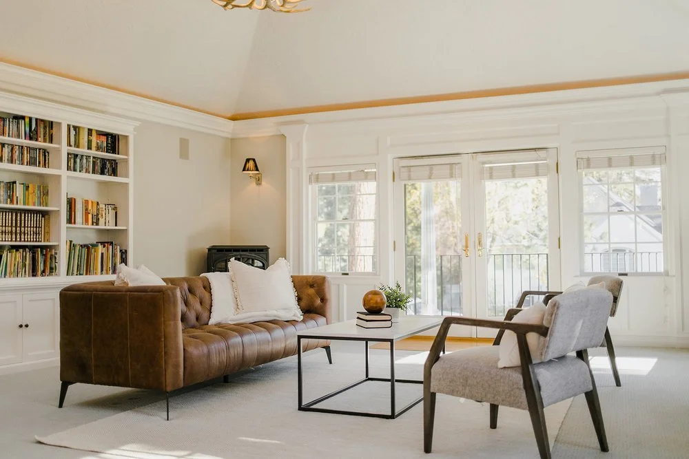 Modern living room real estate photography