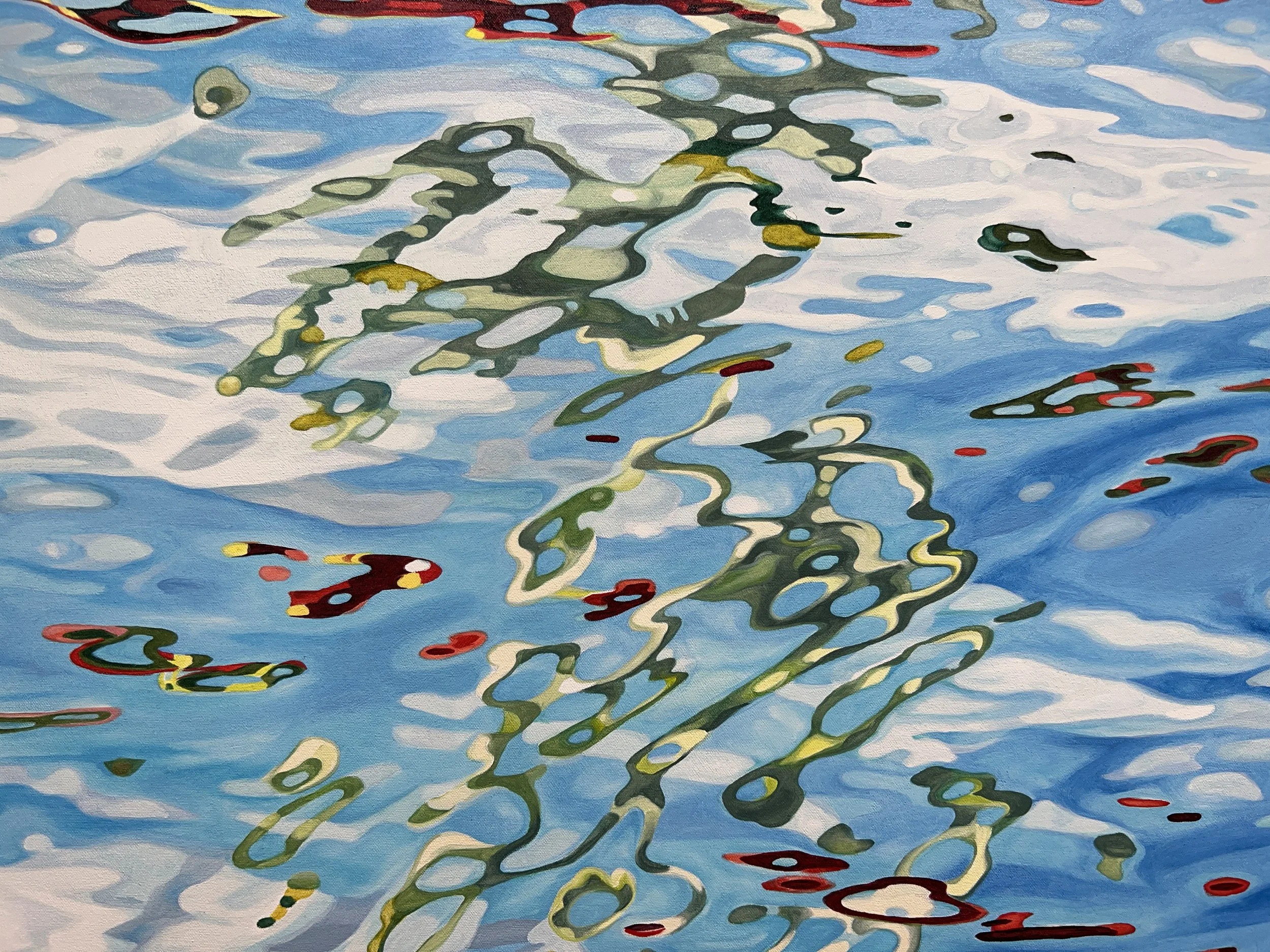 SUMMER SUN - Zaan Claassens - 150x120cm (59x47in) - Oil on Canvas - green detail.jpg